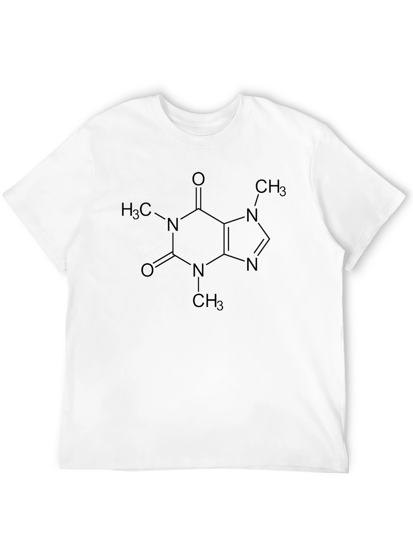 Caffeine Molecule T-Shirt - Science Tee