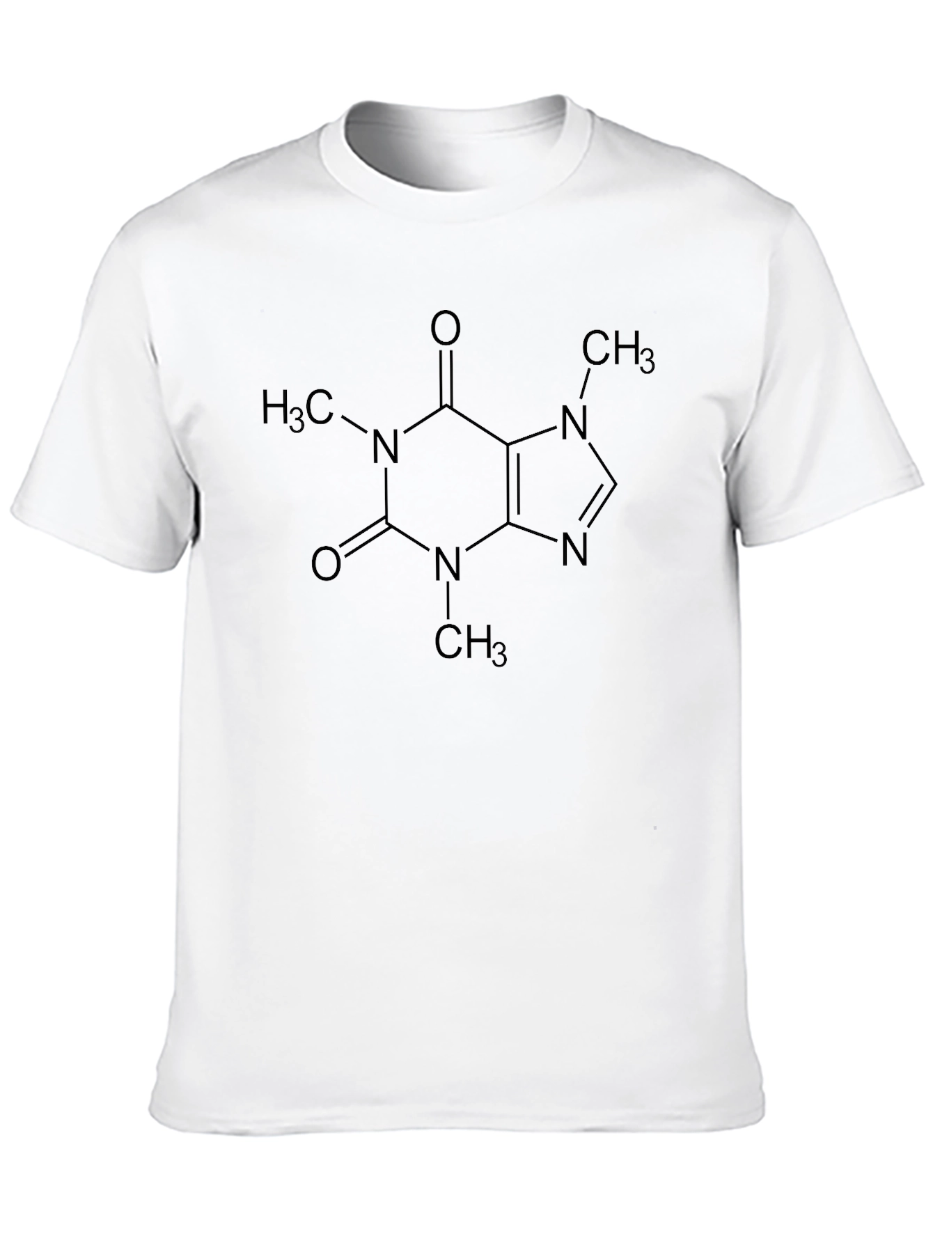 Caffeine Molecule T-Shirt - Science Tee
