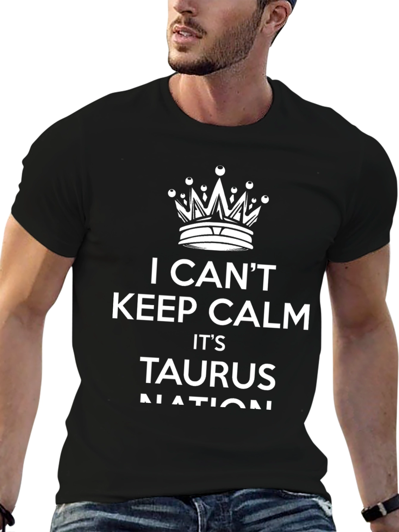 I Cant Keep Calm Taurus Nation Black T-Shirt