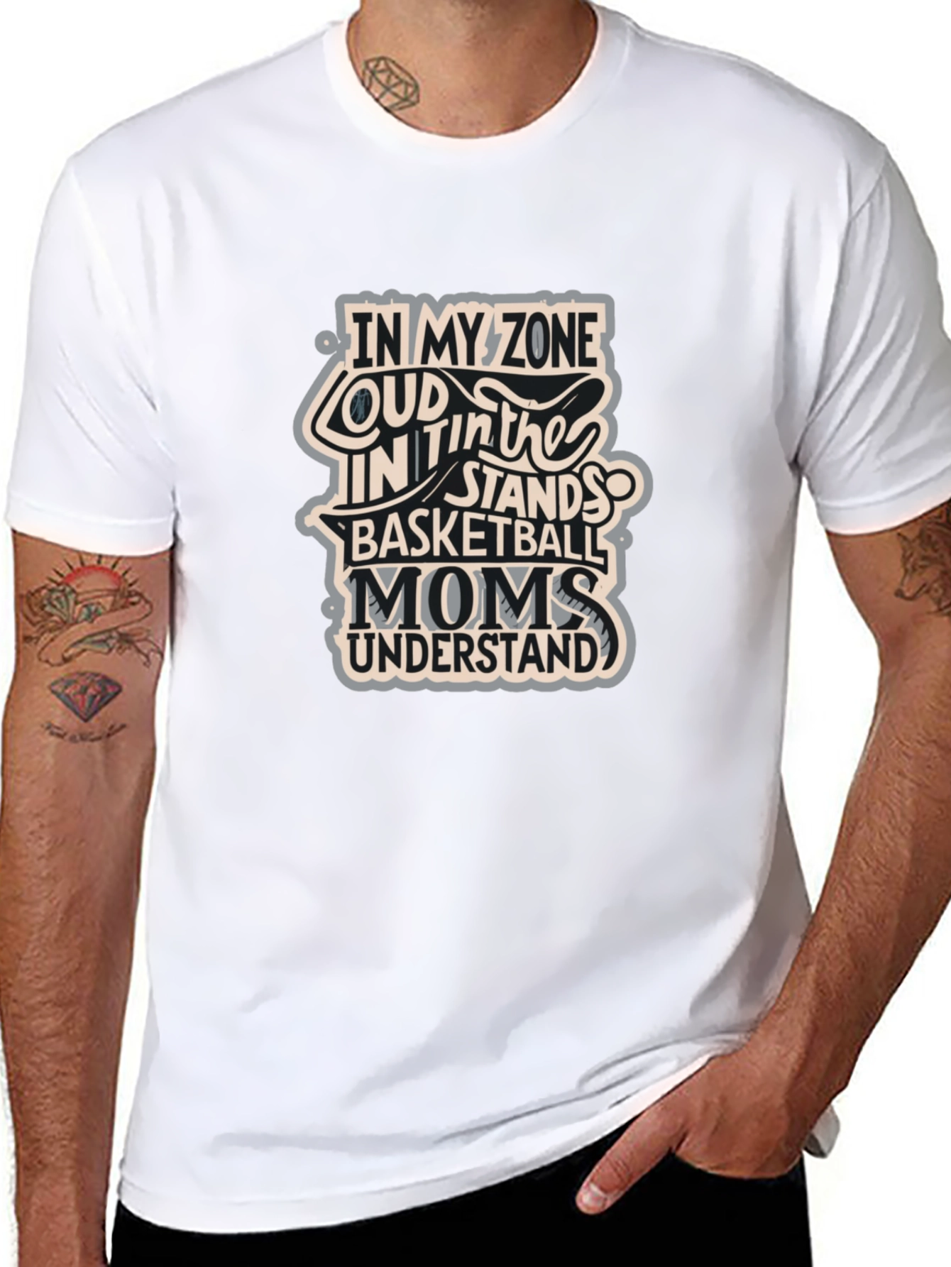 Basketball Moms T-Shirt - In My Zone Loud
