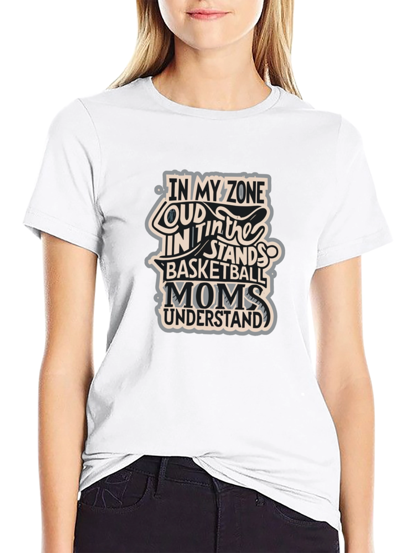 Basketball Moms T-Shirt - In My Zone Loud