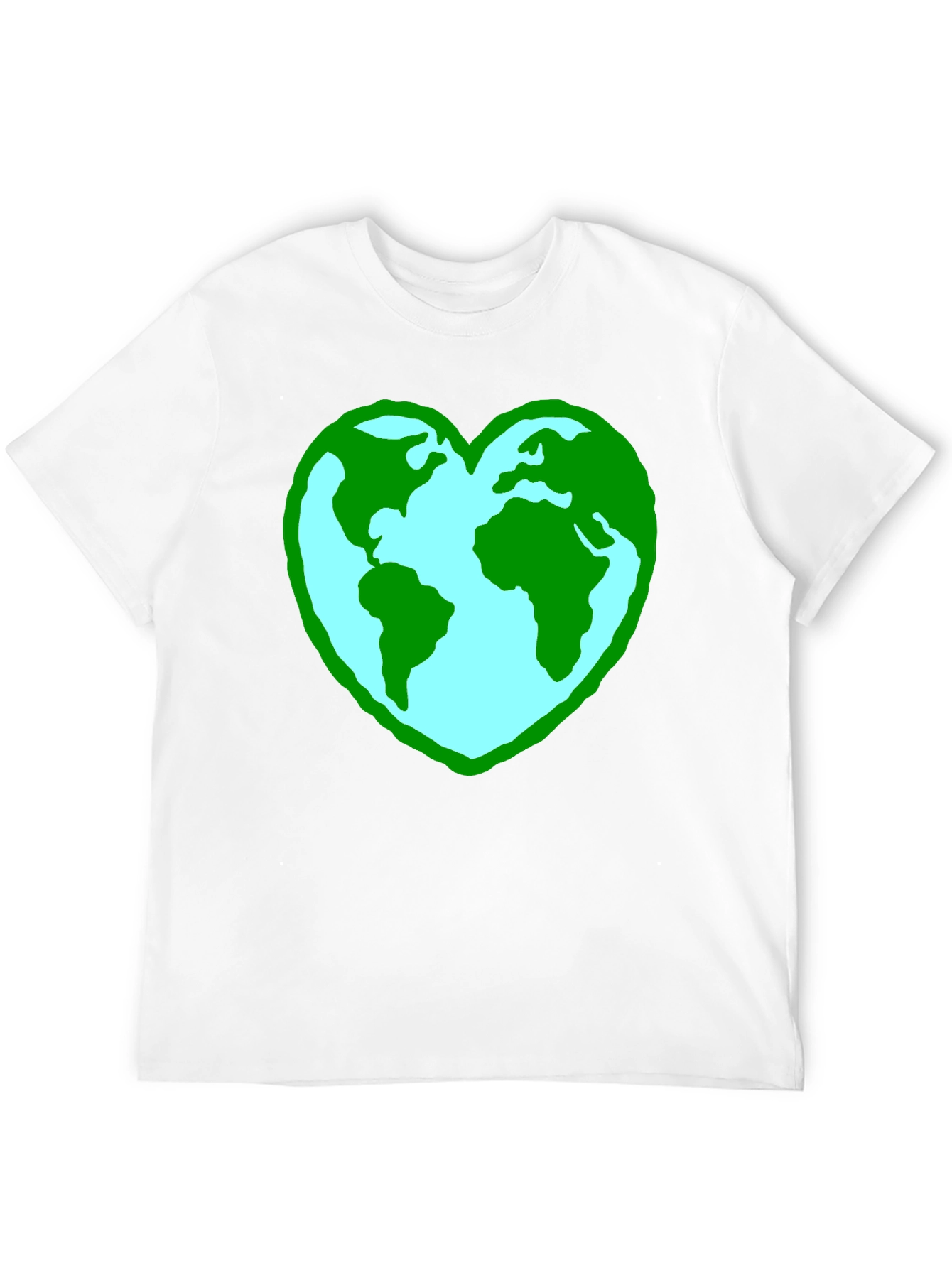 Earth Heart Graphic Tee - Black Unisex Shirt