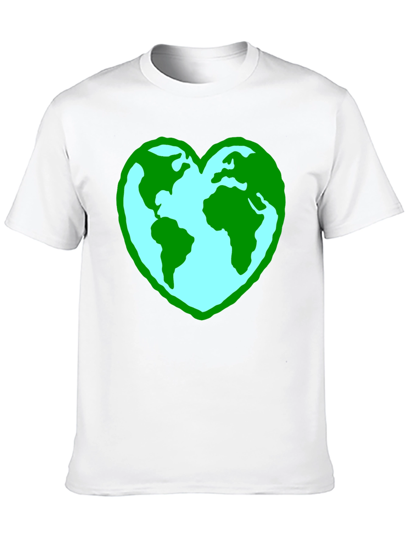 Earth Heart Graphic Tee - Black Unisex Shirt
