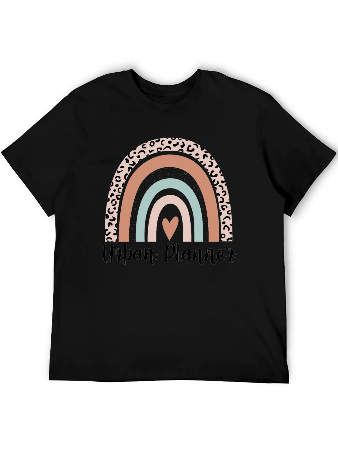 Urban Planner Rainbow Heart Graphic Tee