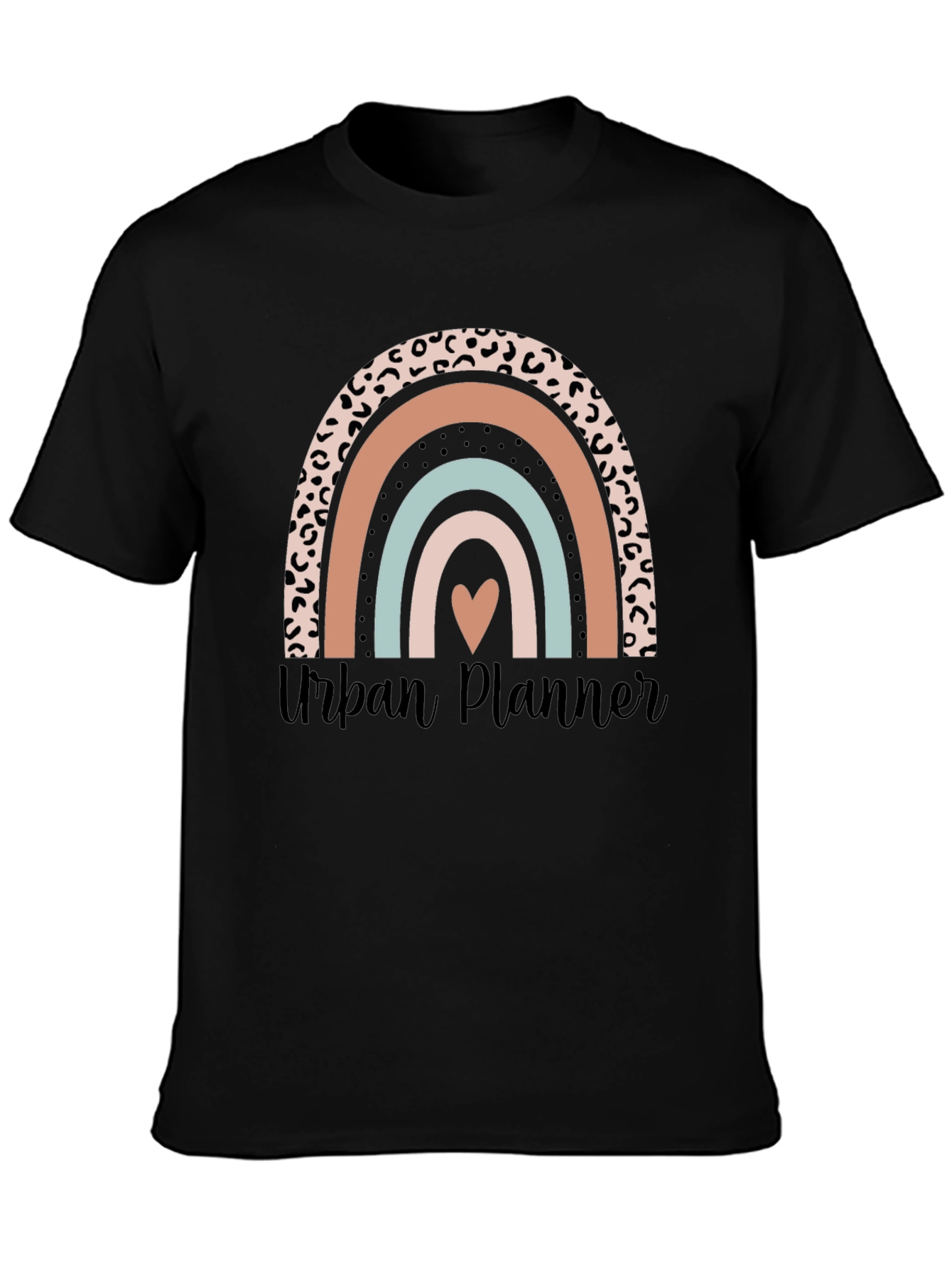 Urban Planner Rainbow Heart Graphic Tee