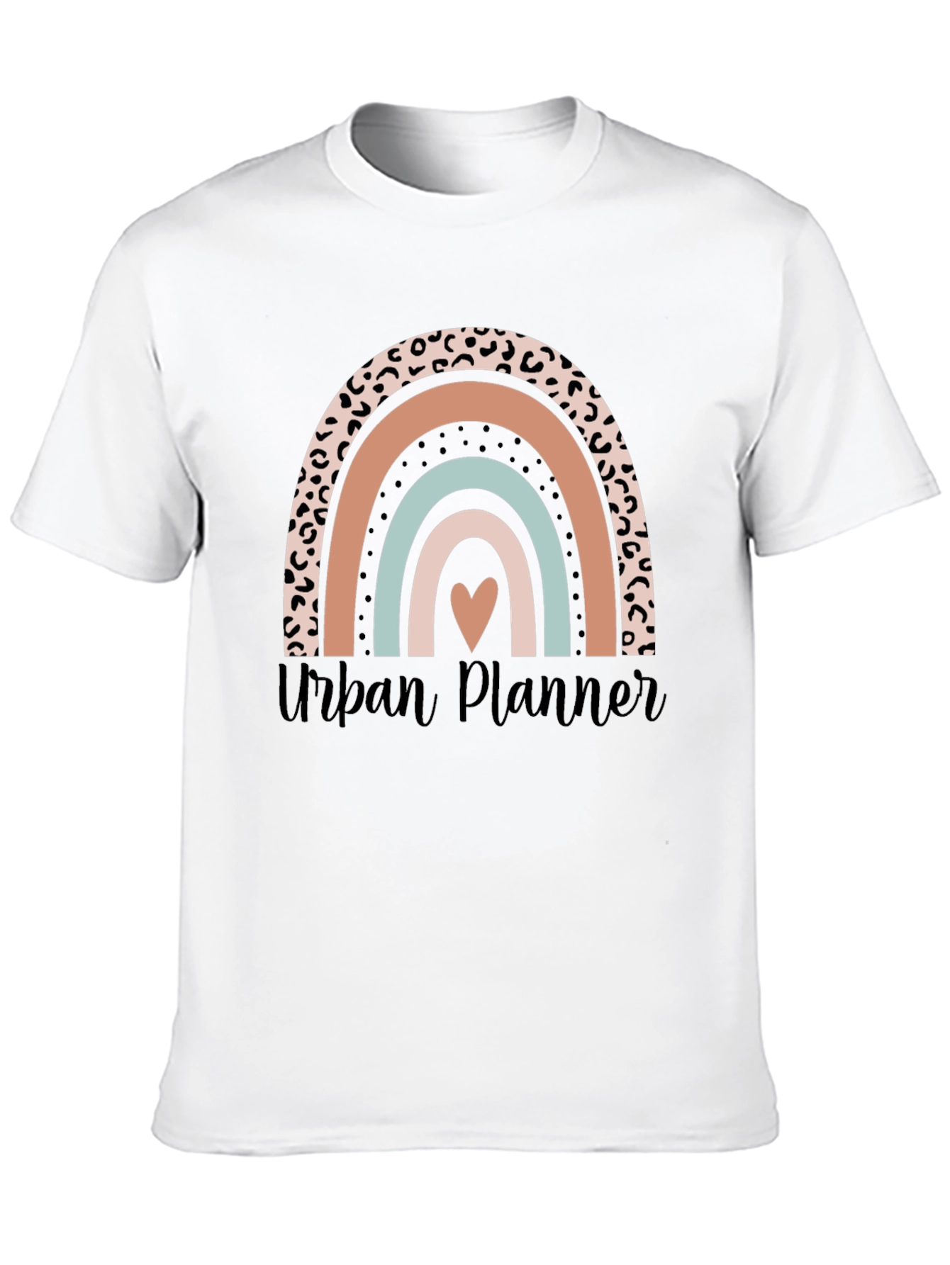 Urban Planner Rainbow Heart Graphic Tee