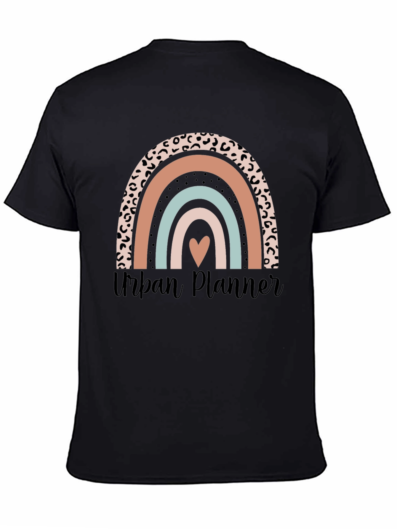 Urban Planner Rainbow Heart Graphic Tee