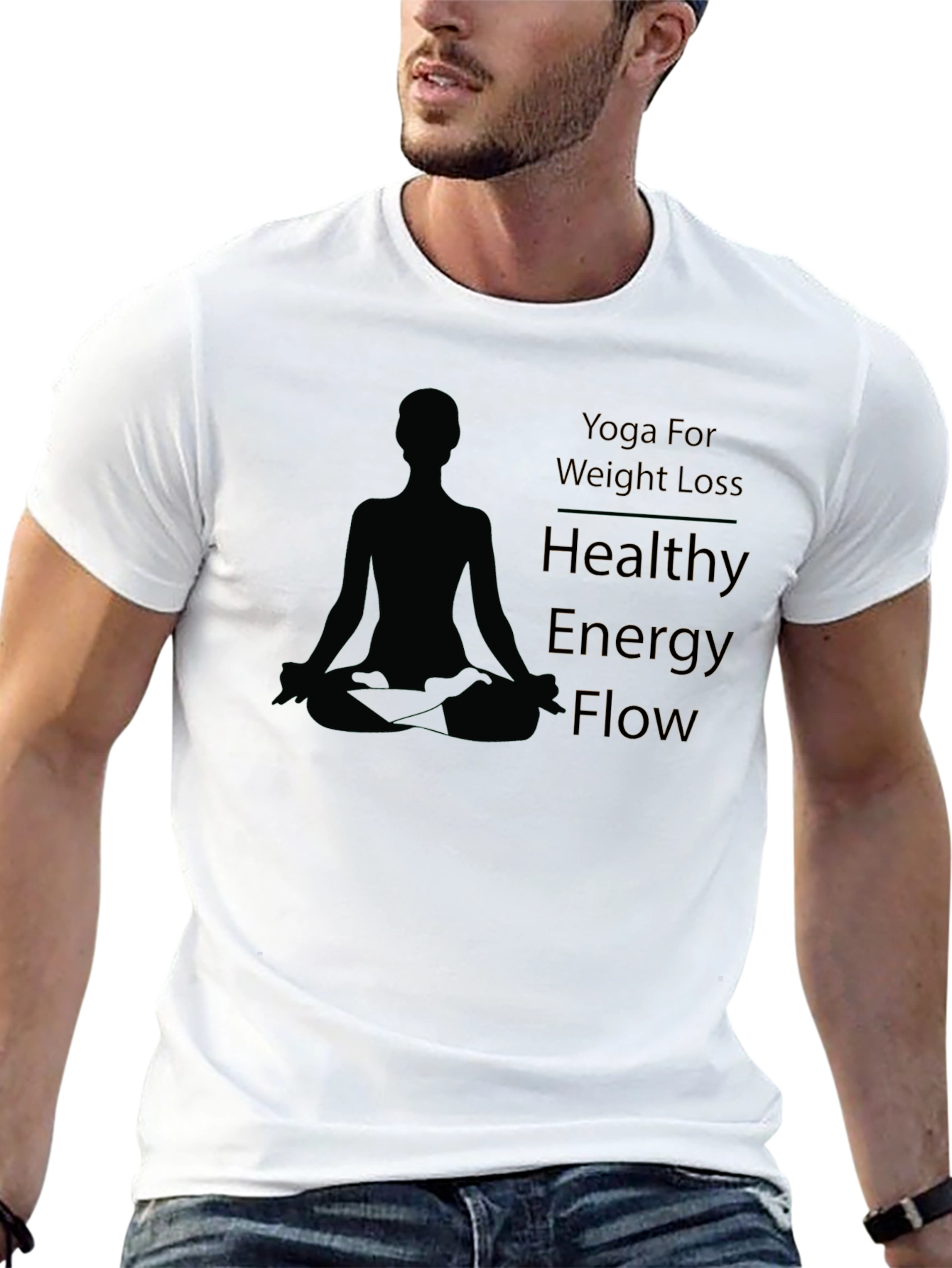 Yoga Weight Loss Healthy Energy Flow Graphic Tee
