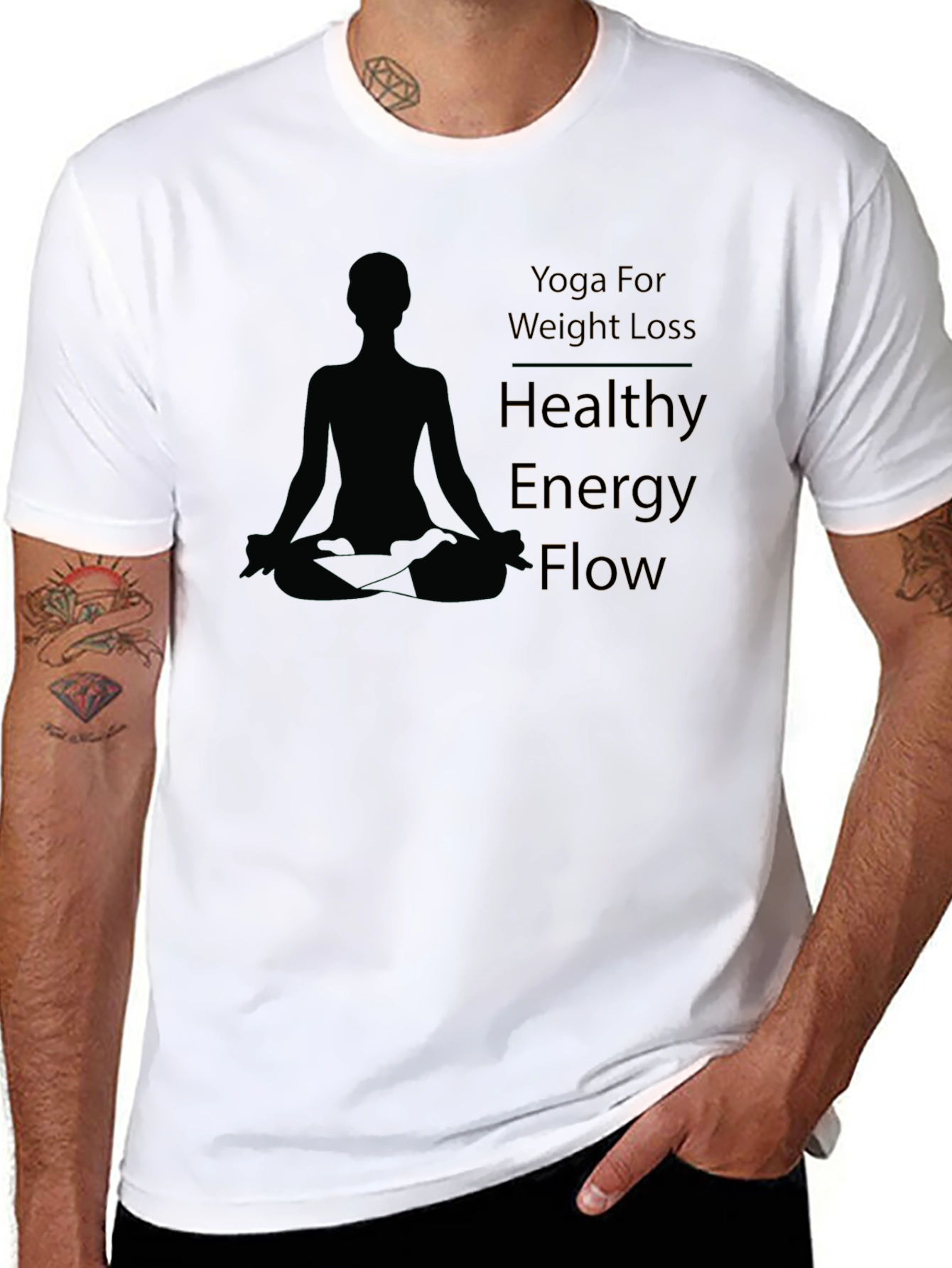 Yoga Weight Loss Healthy Energy Flow Graphic Tee