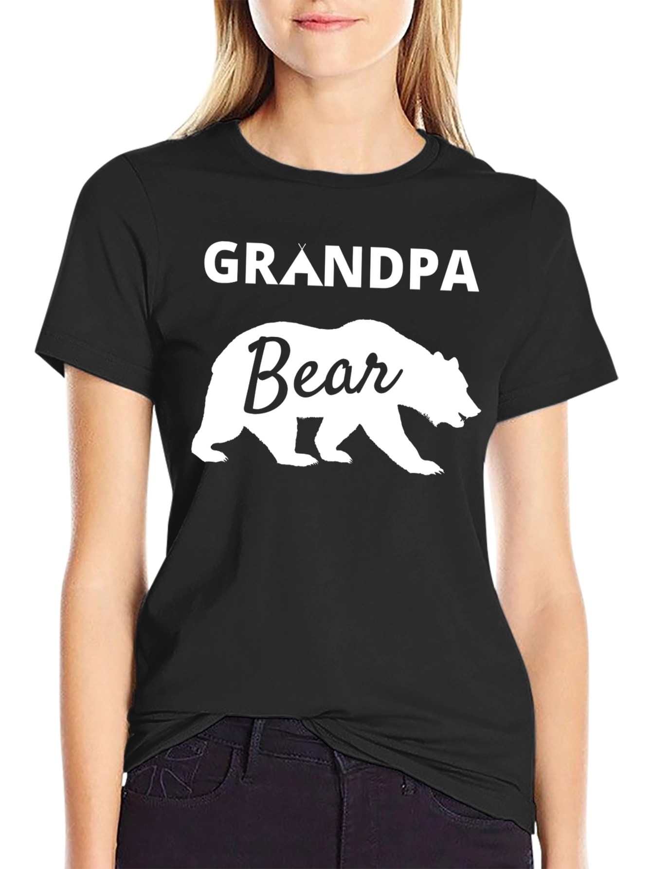 Grandpa Bear Black T-Shirt