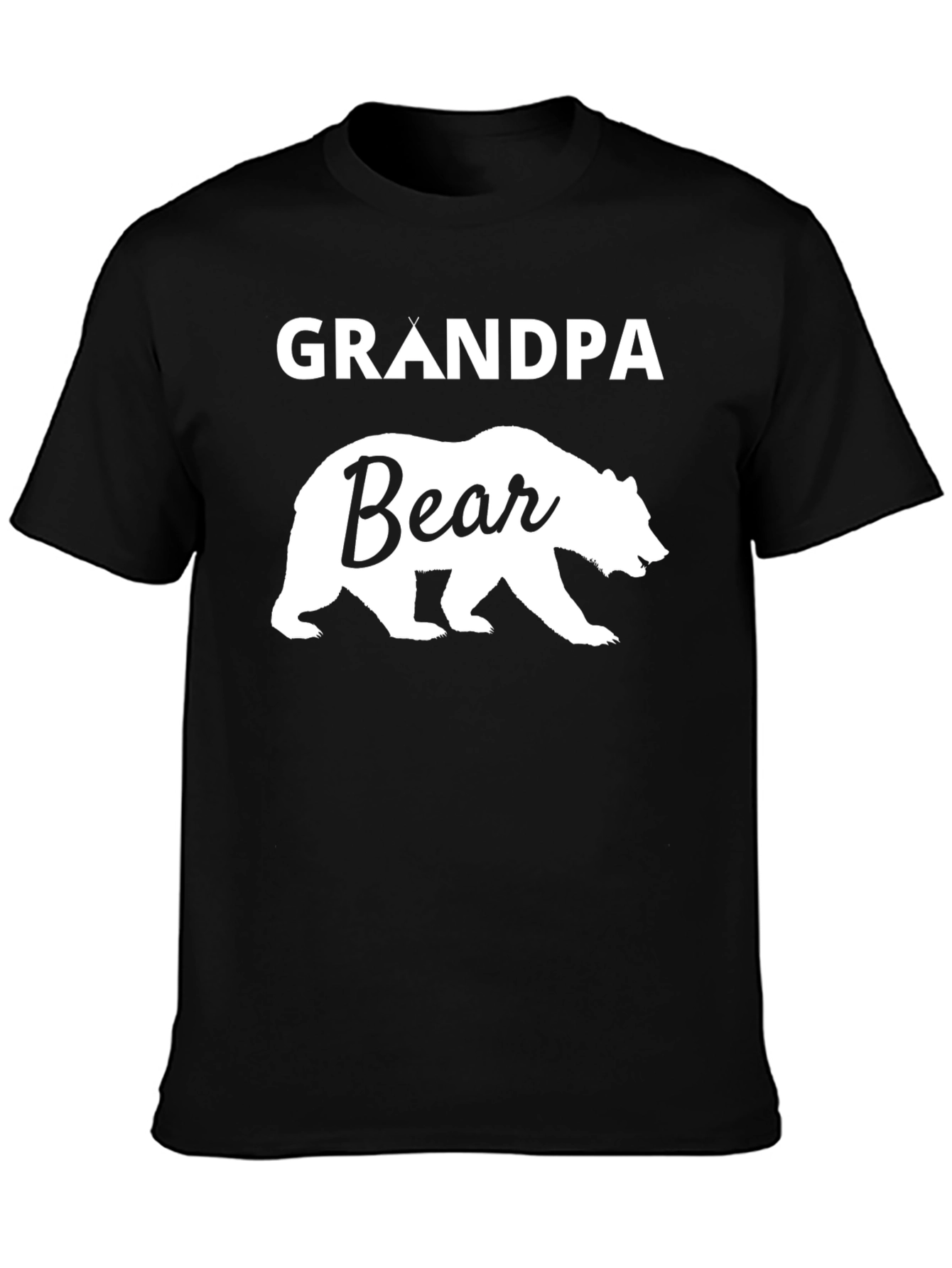 Grandpa Bear Black T-Shirt