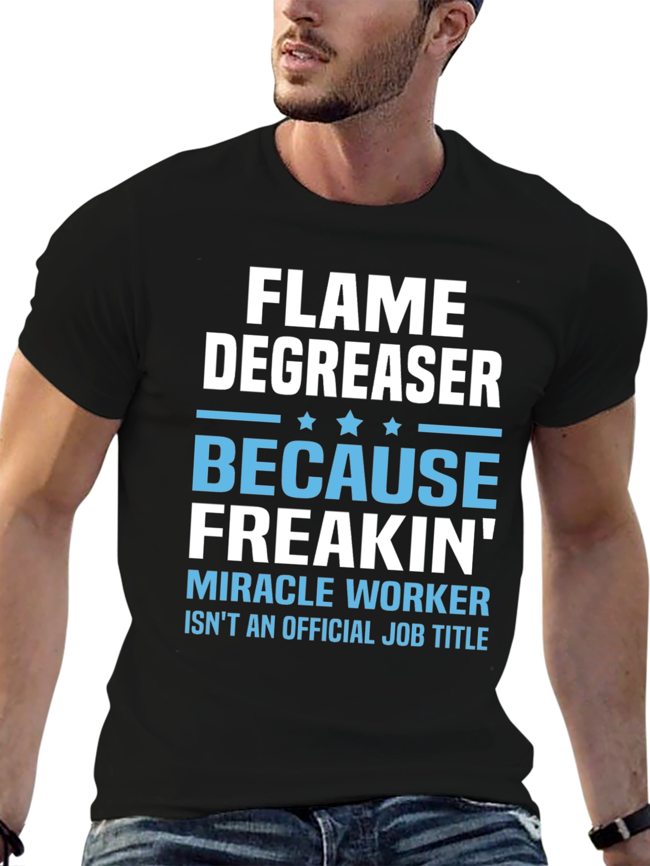 Flame Degreaser Funny Job Title T-Shirt