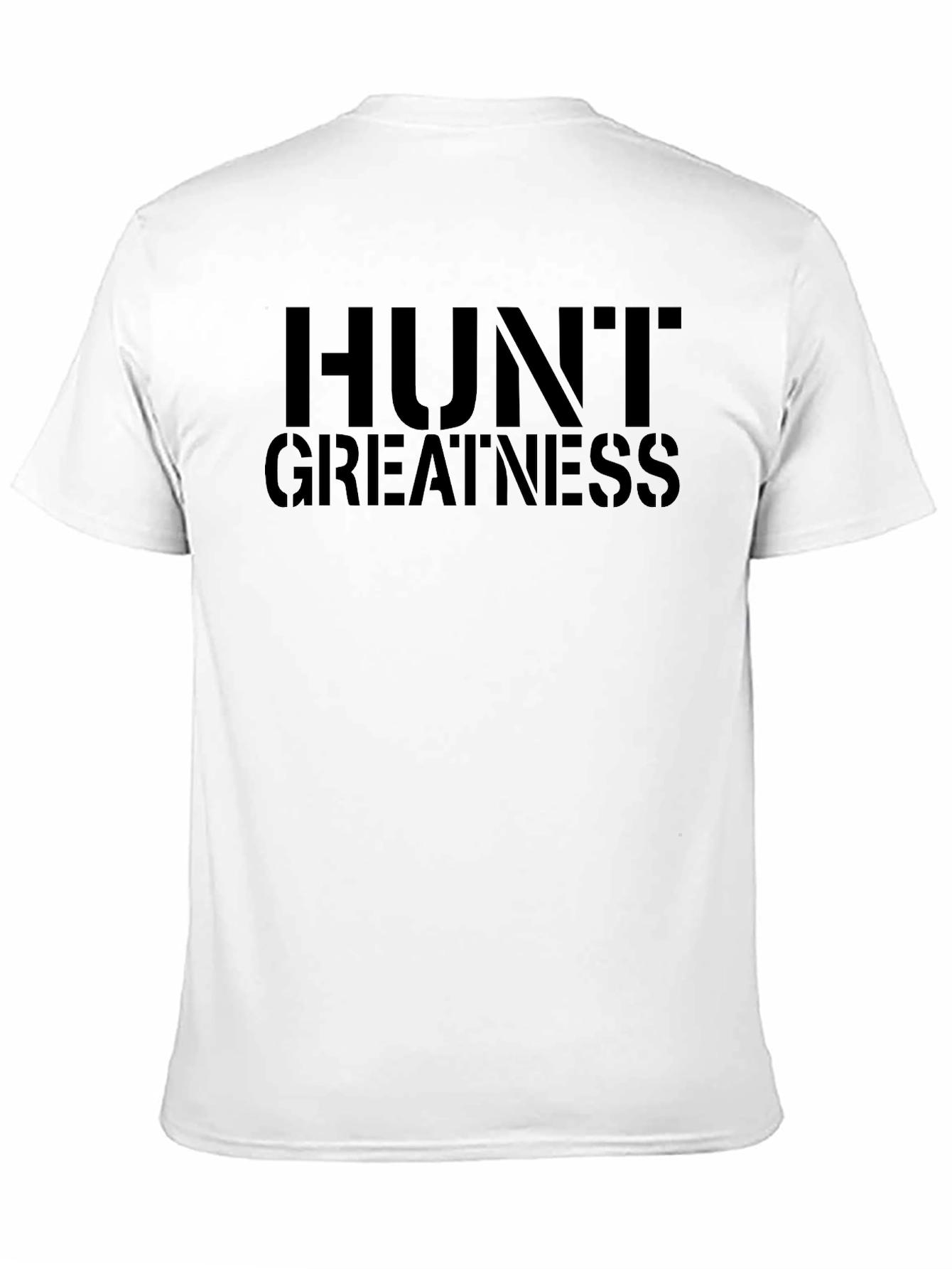 Hunt Greatness Black Graphic T-Shirt