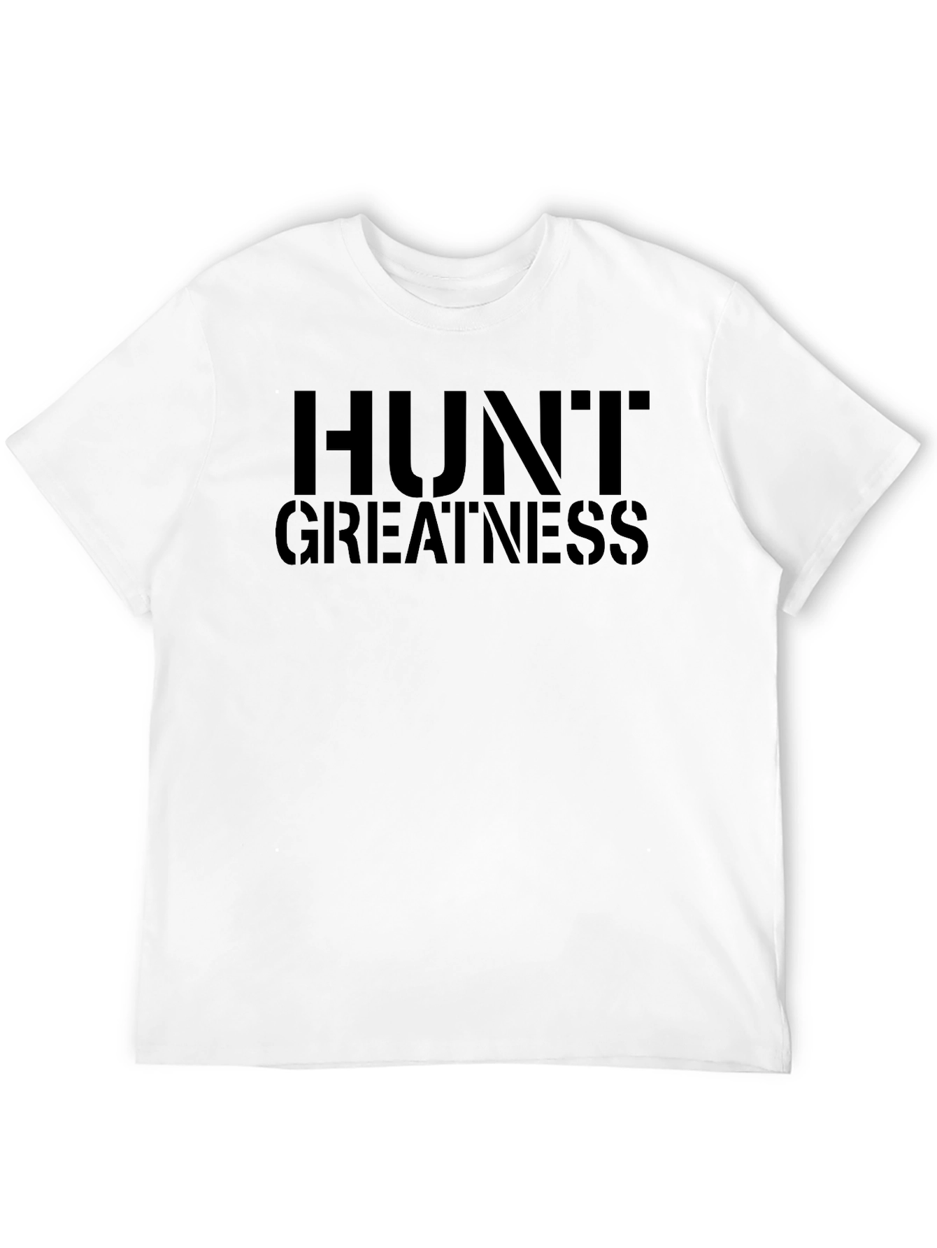 Hunt Greatness Black Graphic T-Shirt