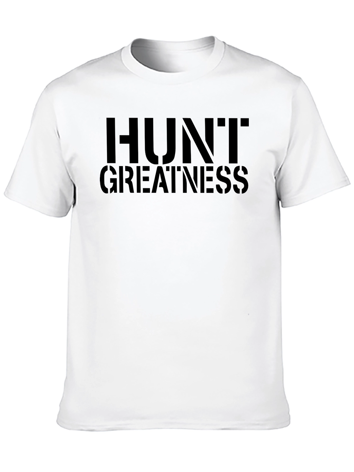 Hunt Greatness Black Graphic T-Shirt