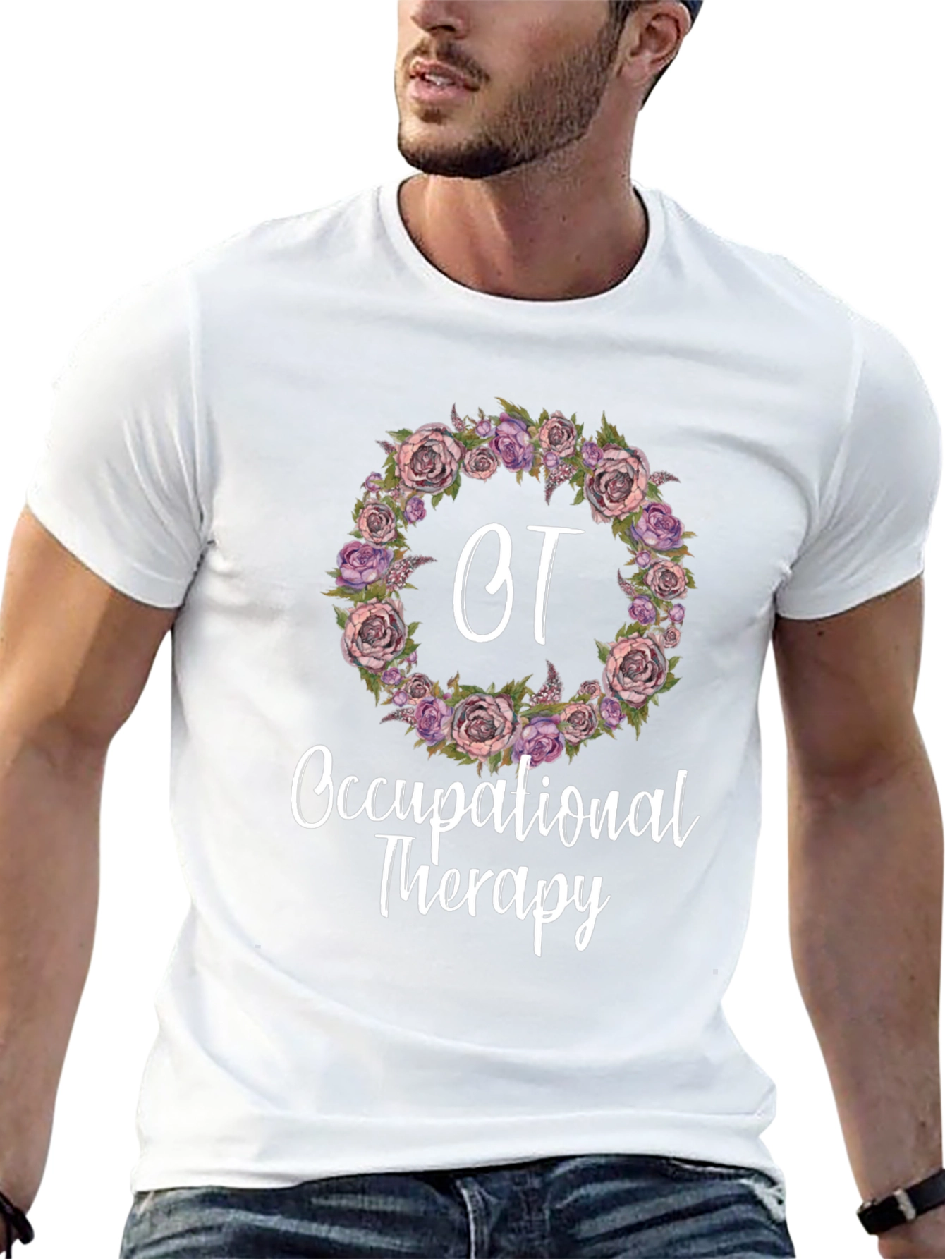 Occupational Therapy Floral Wreath T-Shirt