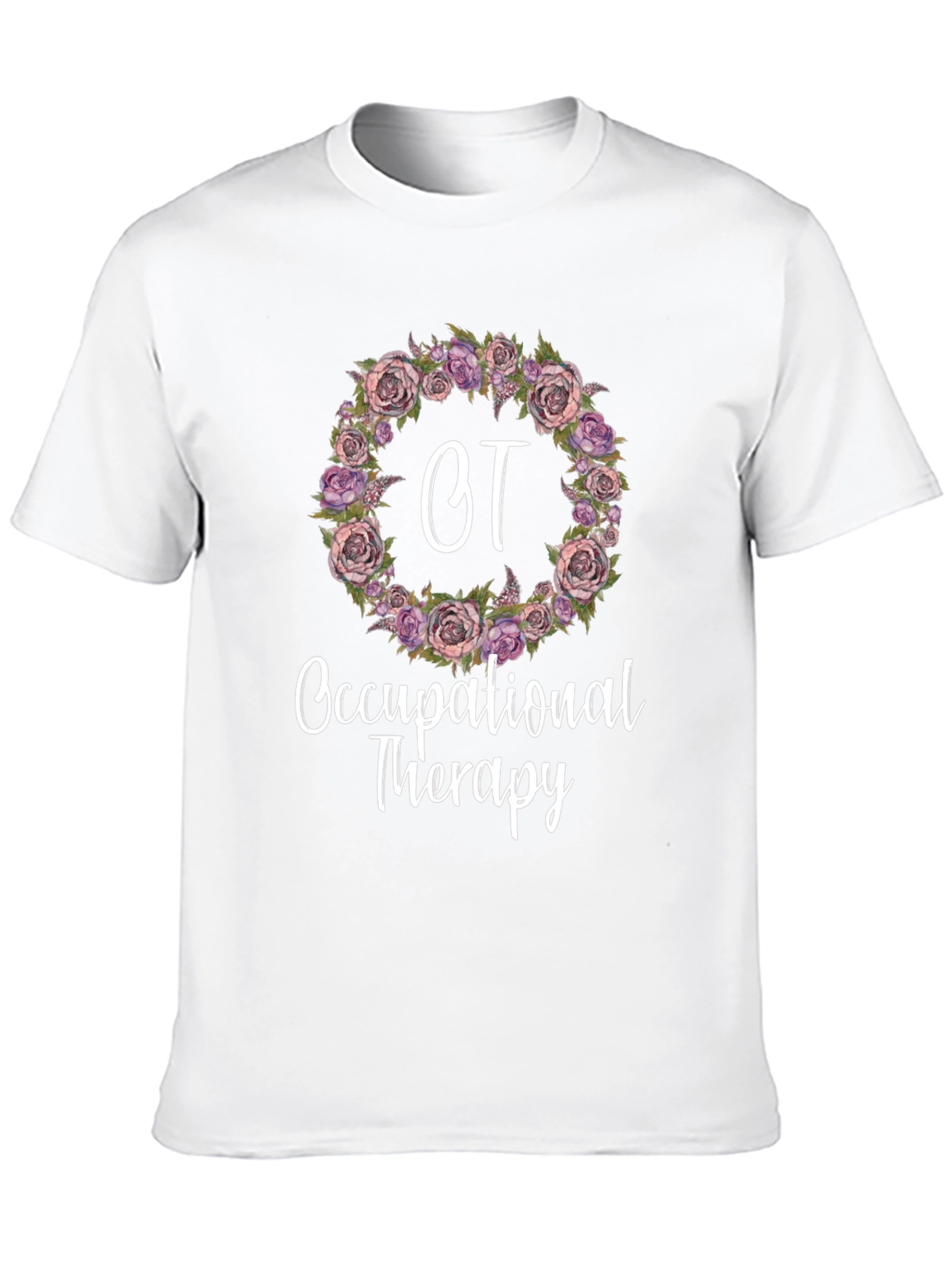Occupational Therapy Floral Wreath T-Shirt