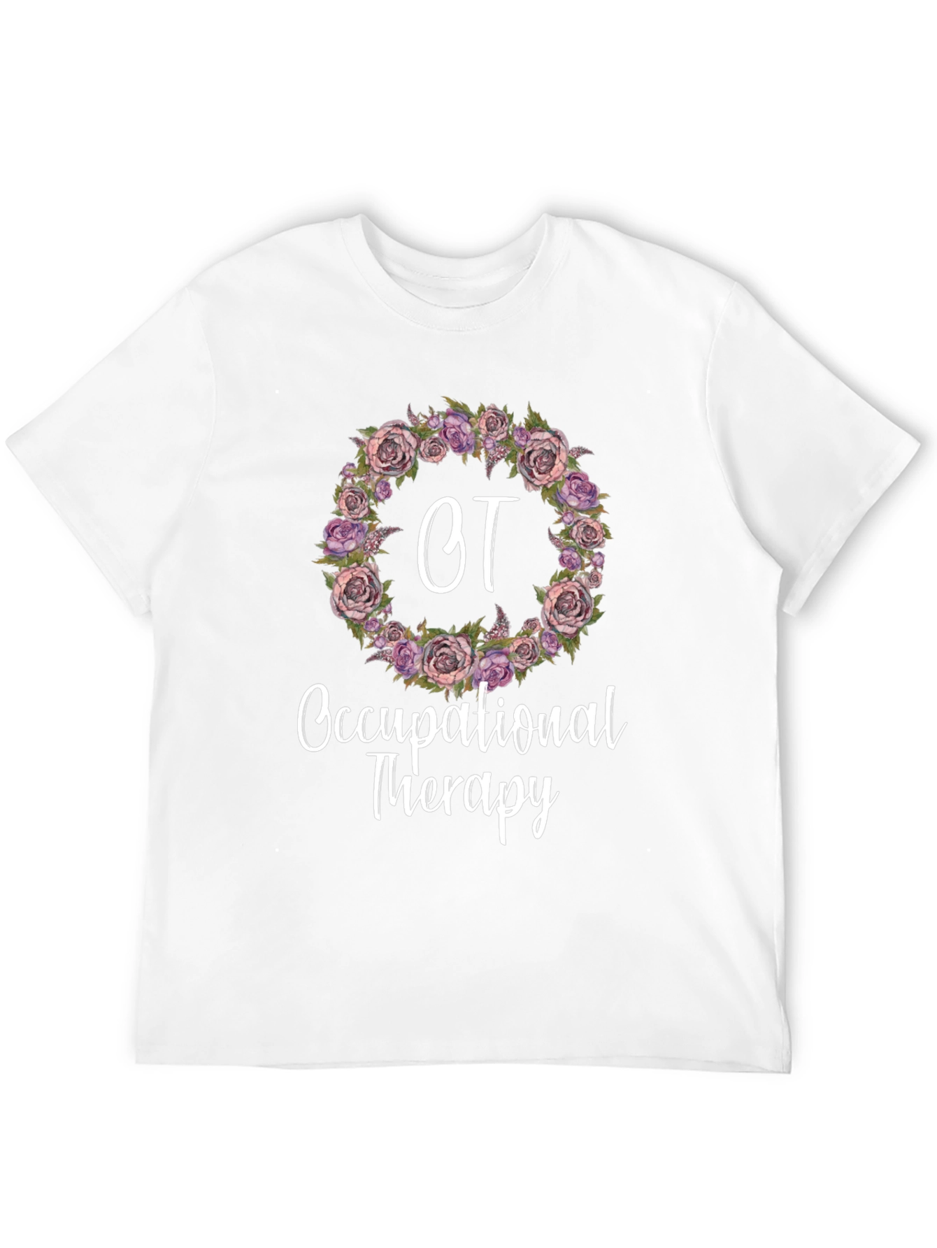 Occupational Therapy Floral Wreath T-Shirt