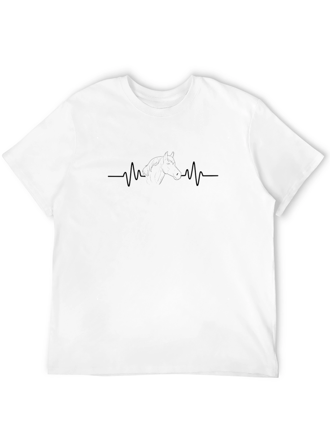 Heartbeat Horse T-Shirt - Black