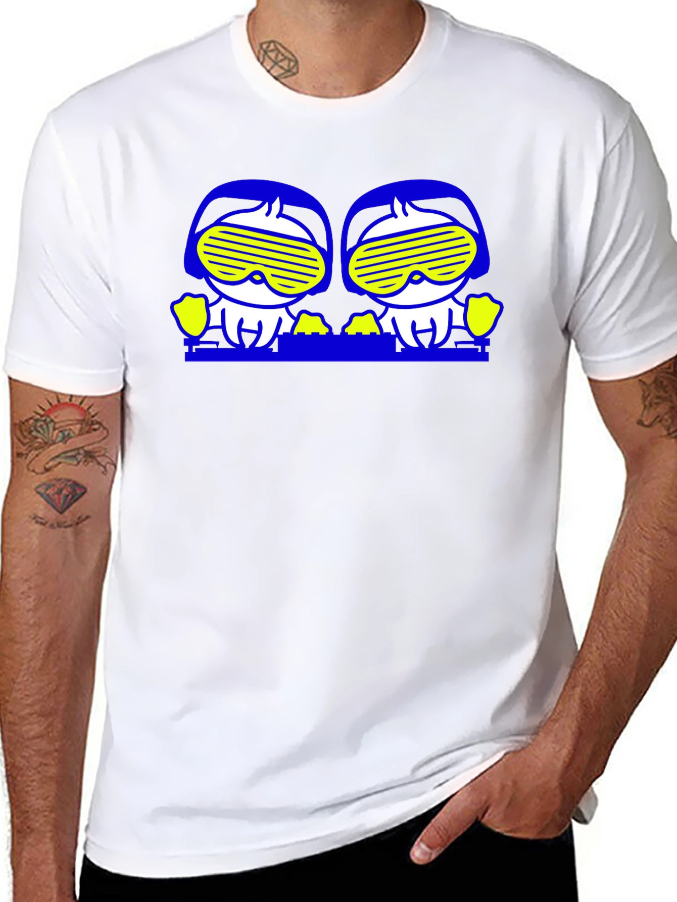 Funky Graphic T-Shirt with Cartoon Character