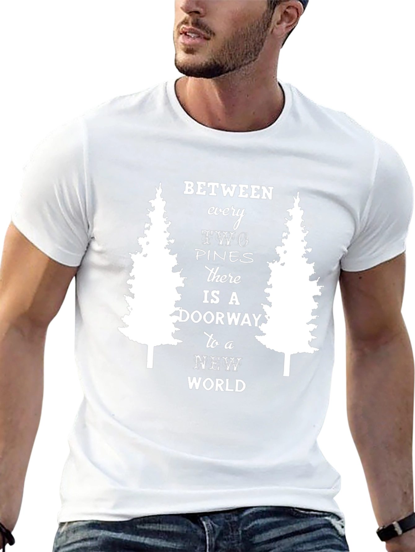 Between Two Pines T-Shirt - Nature Adventure Tee
