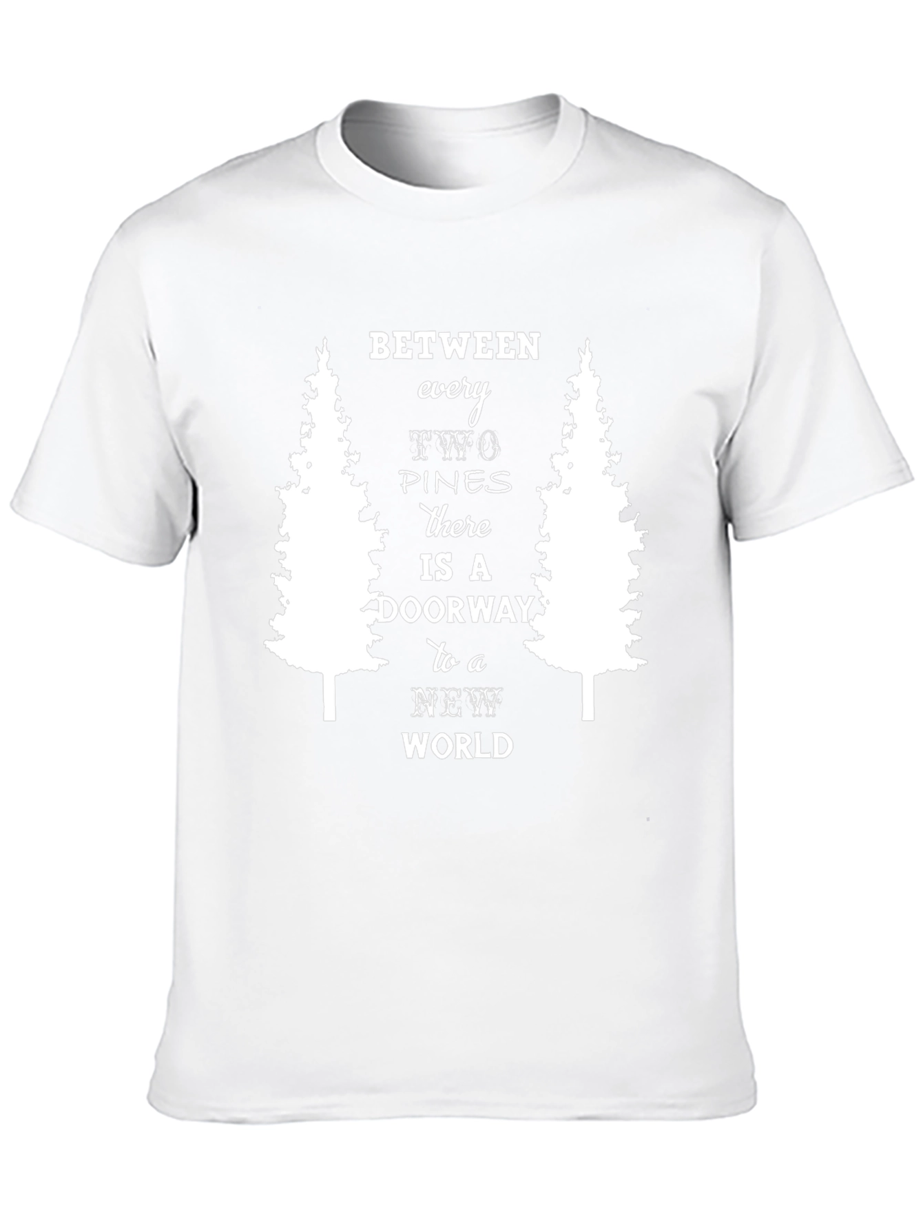Between Two Pines T-Shirt - Nature Adventure Tee