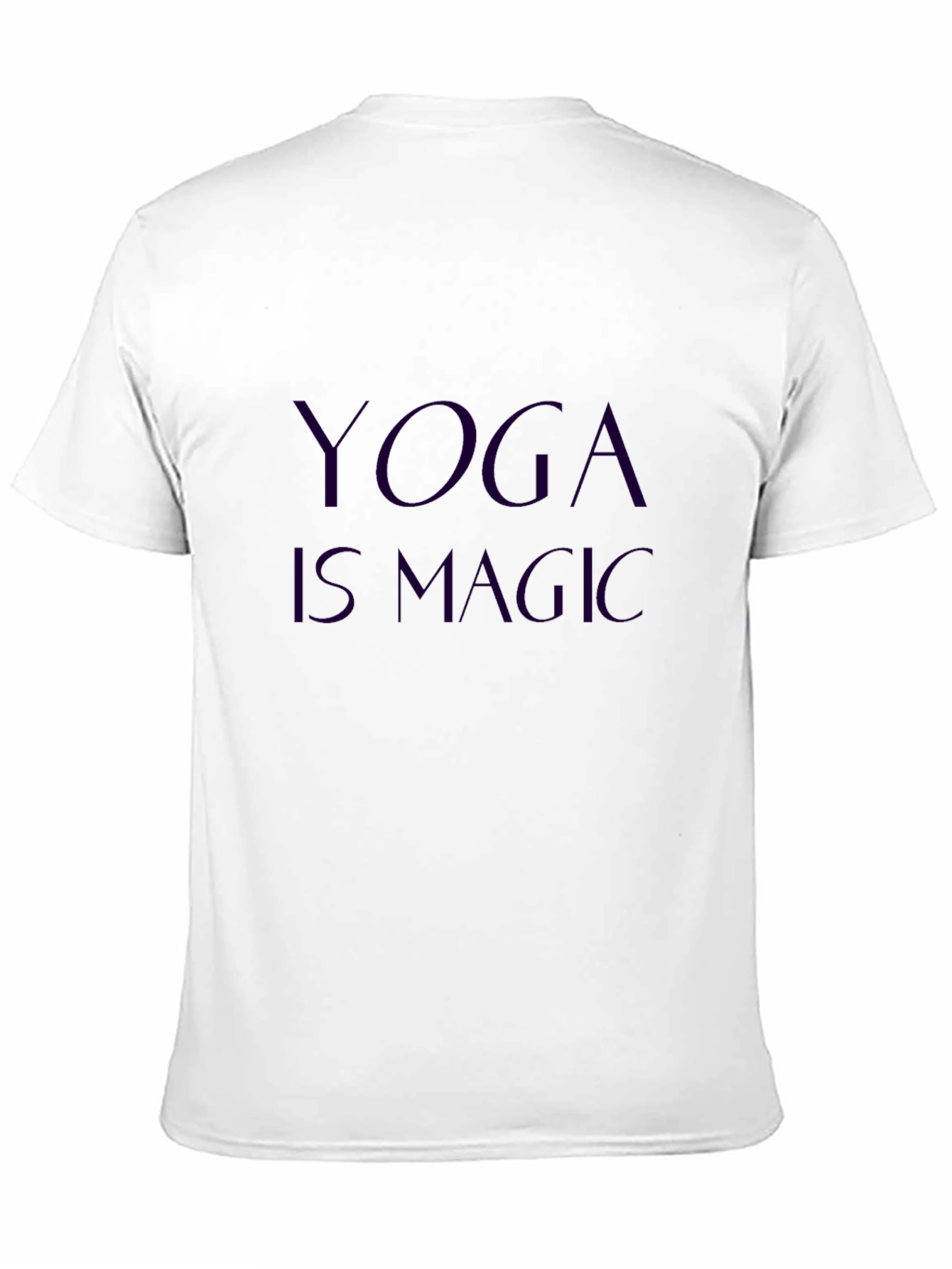 Yoga Is Magic Black Cotton Tee