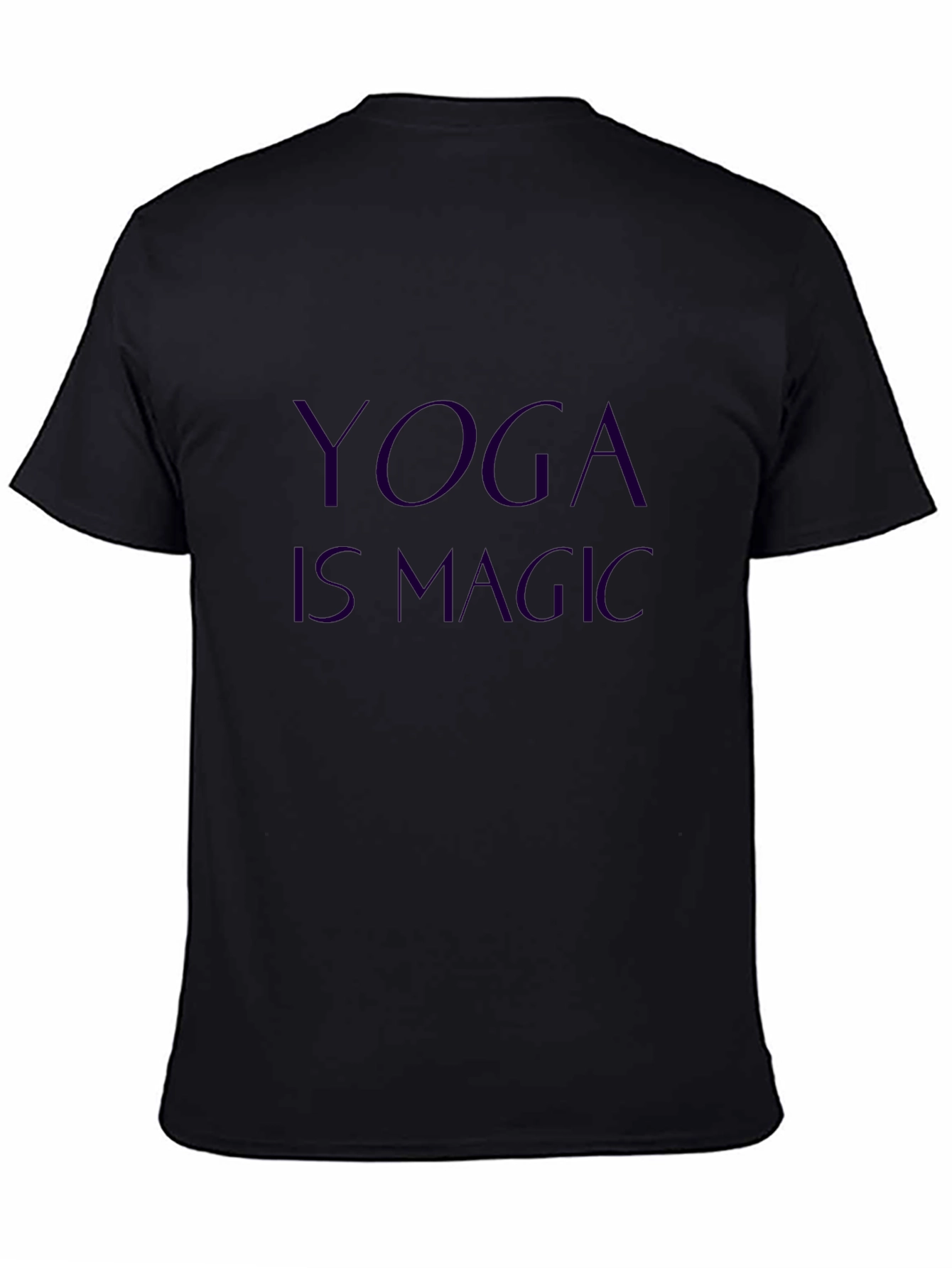 Yoga Is Magic Black Cotton Tee