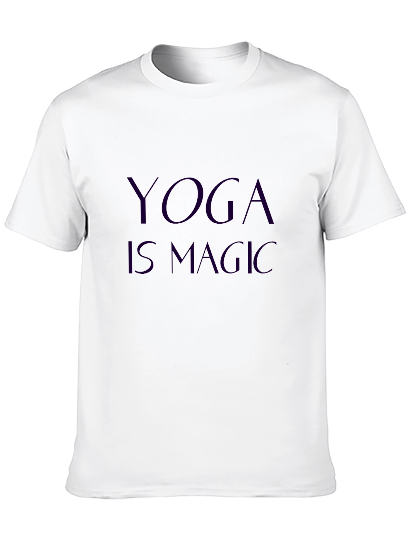Yoga Is Magic Black Cotton Tee
