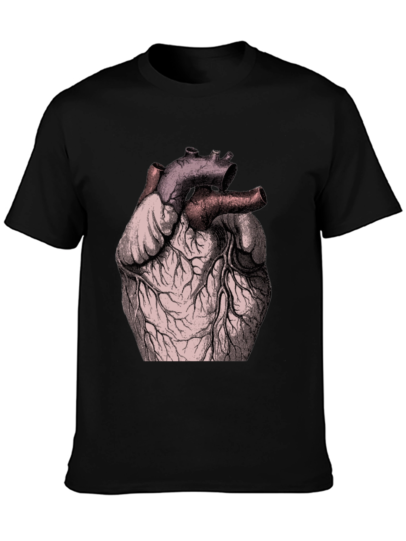 Anatomical Heart Graphic Tee - Black