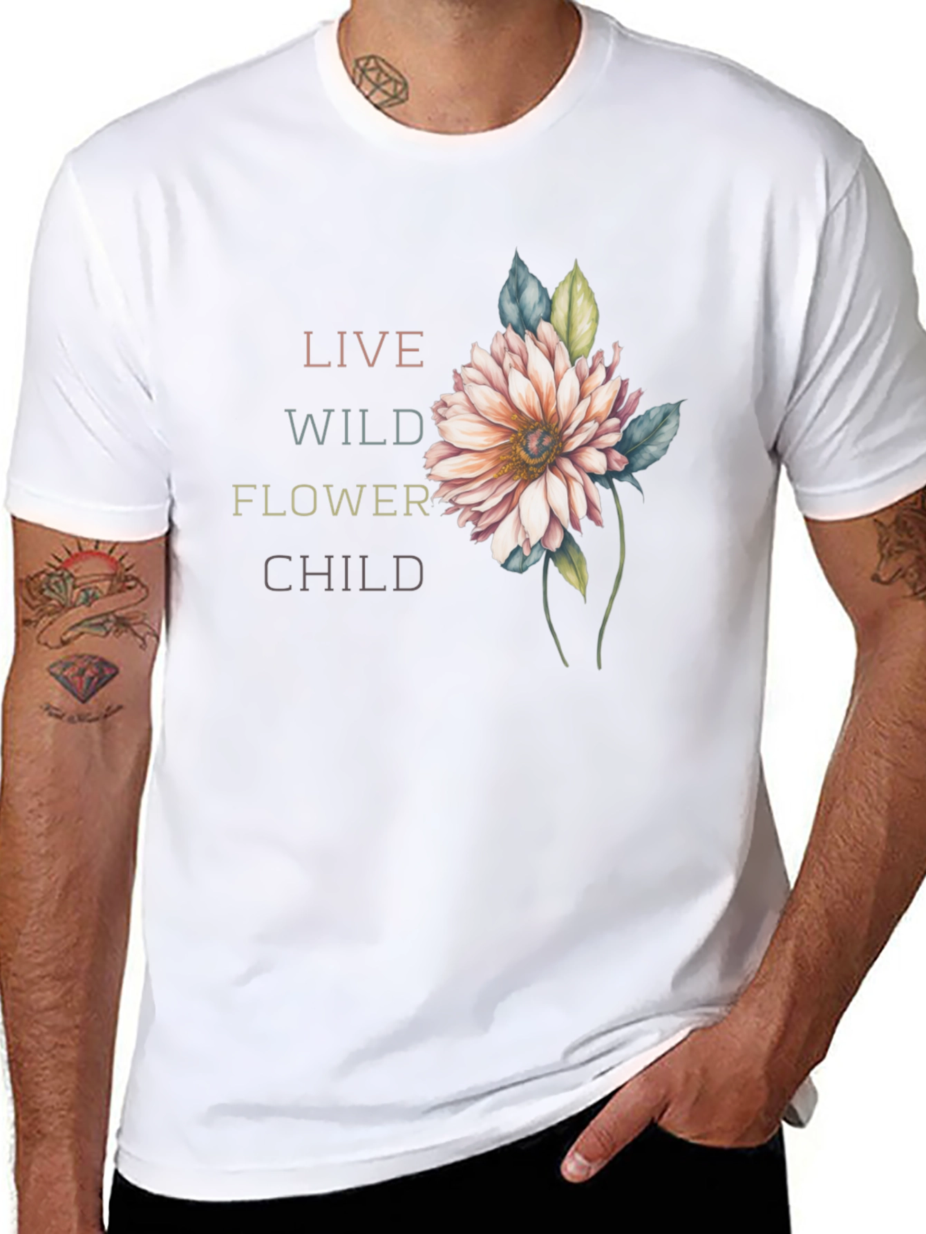 Live Wild Flower Child Graphic Tee