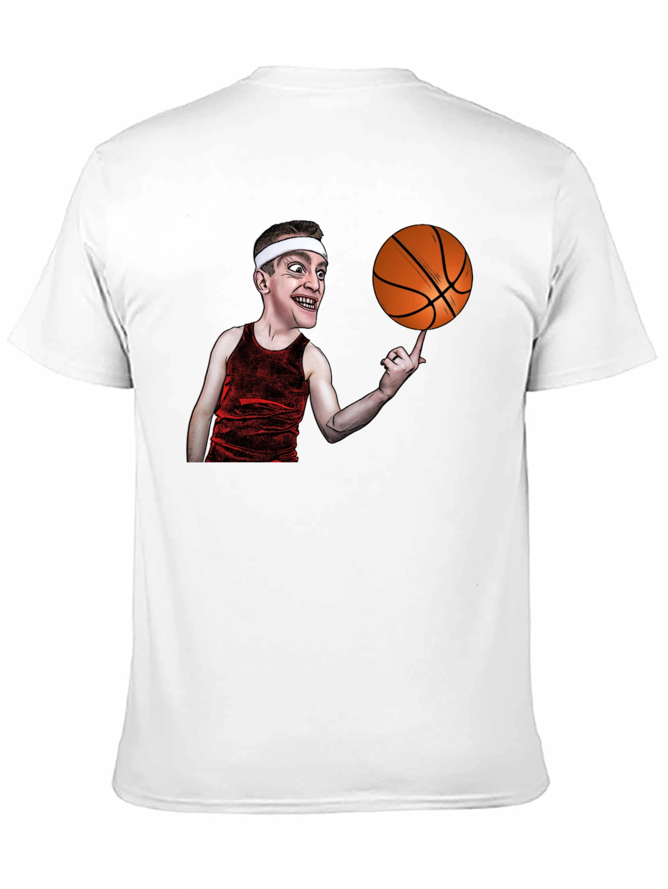Basketball Cartoon Graphic T-Shirt