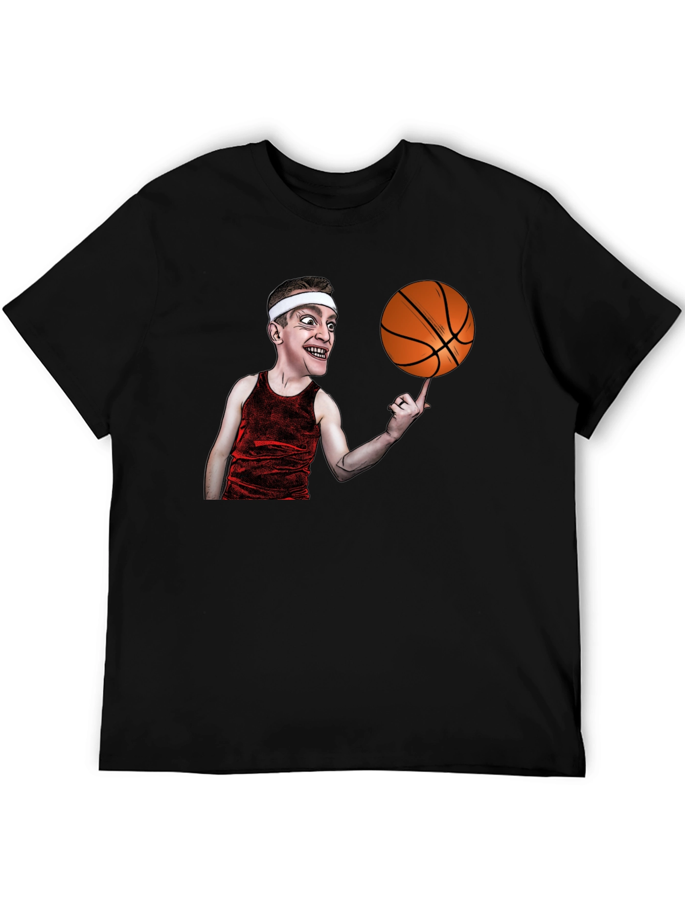 Basketball Cartoon Graphic T-Shirt
