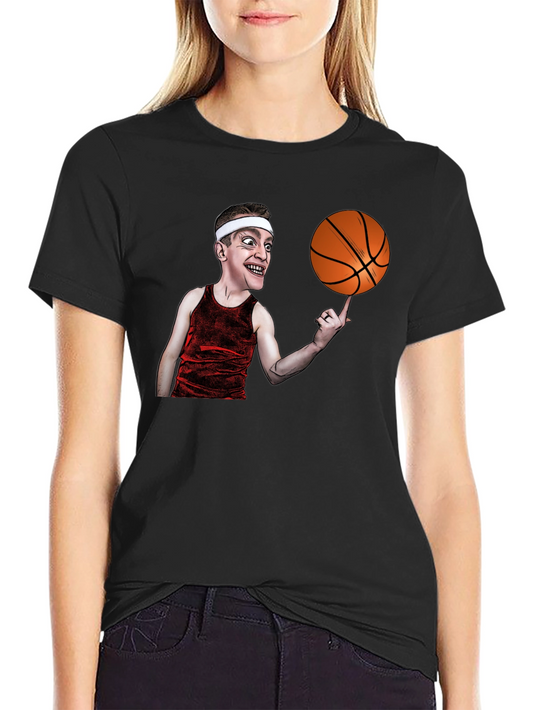 Basketball Cartoon Graphic T-Shirt