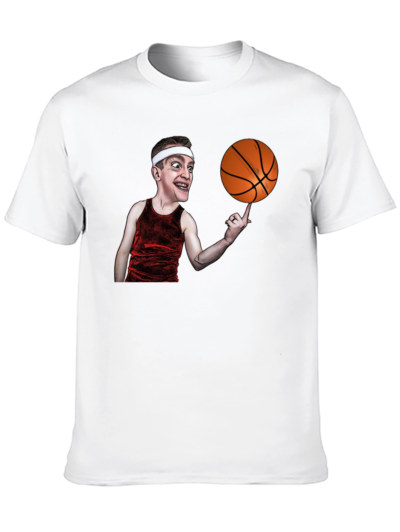 Basketball Cartoon Graphic T-Shirt