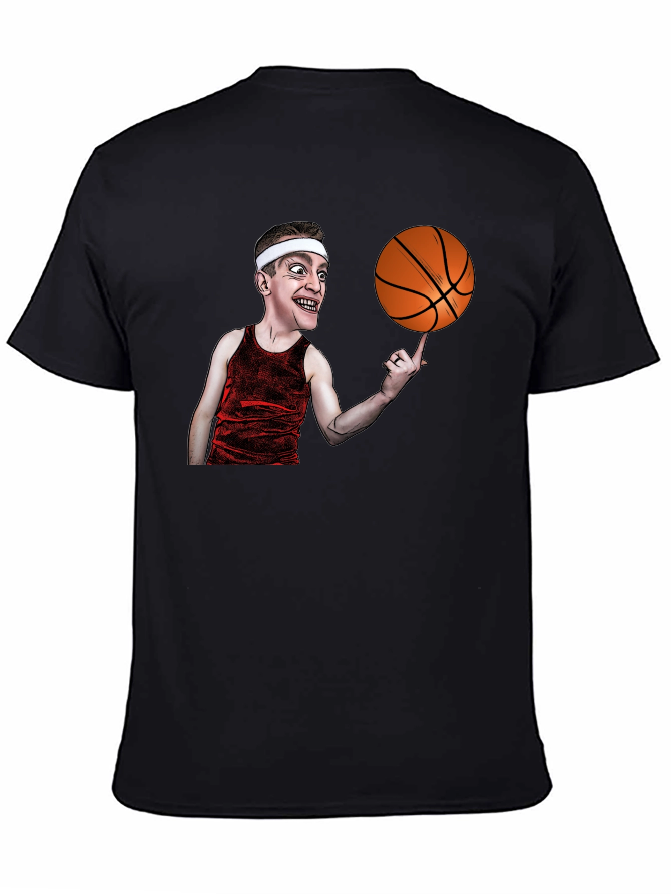 Basketball Cartoon Graphic T-Shirt