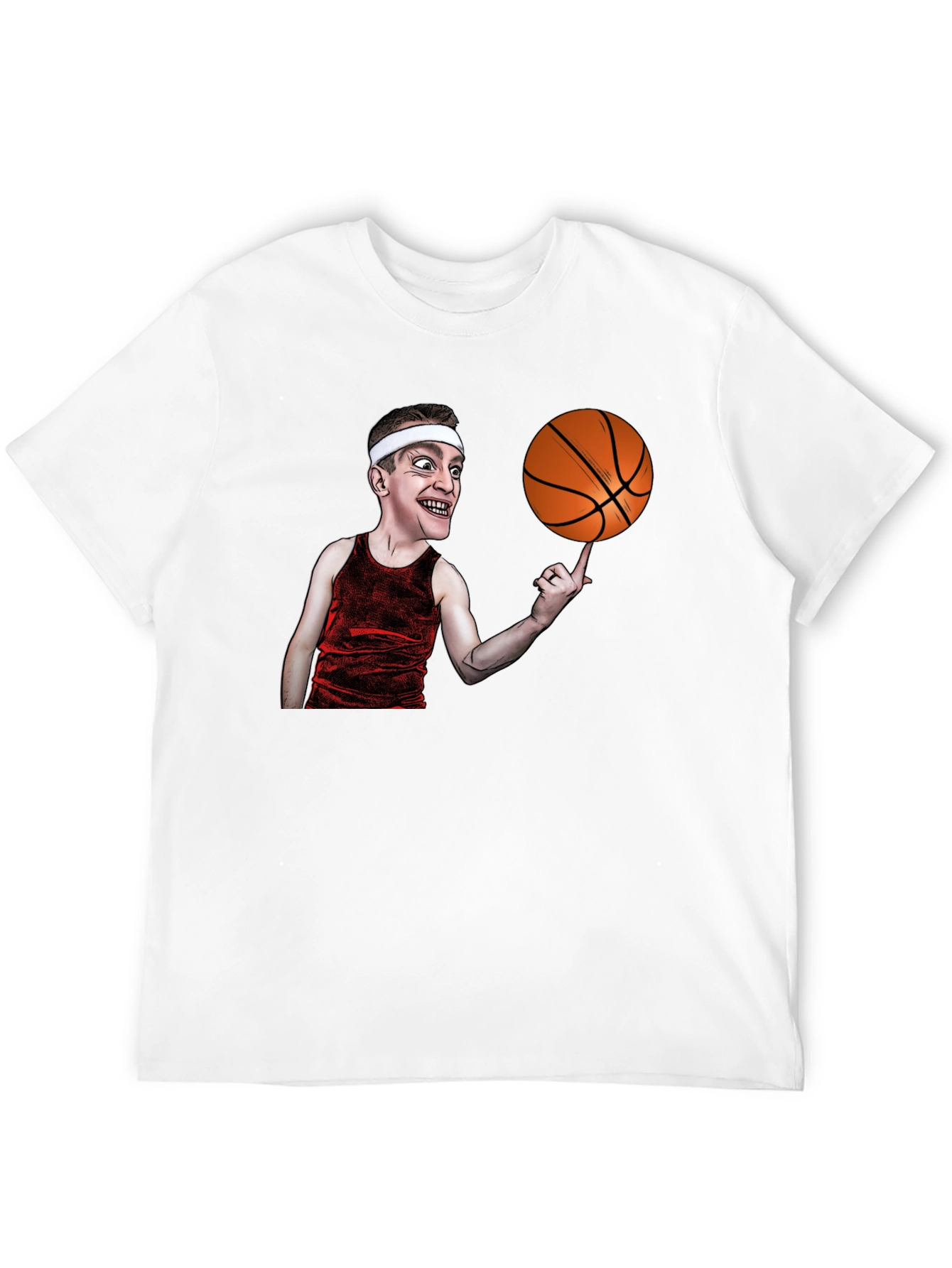 Basketball Cartoon Graphic T-Shirt