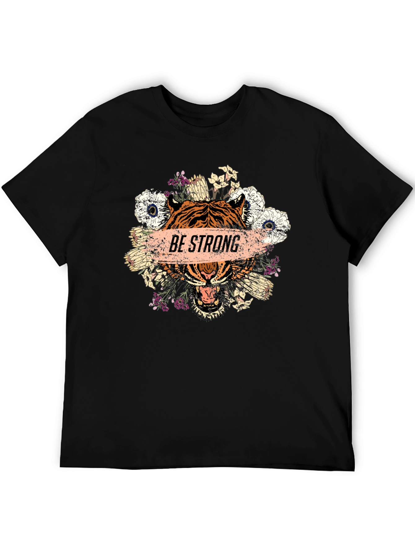 Be Strong Tiger Graphic T-Shirt