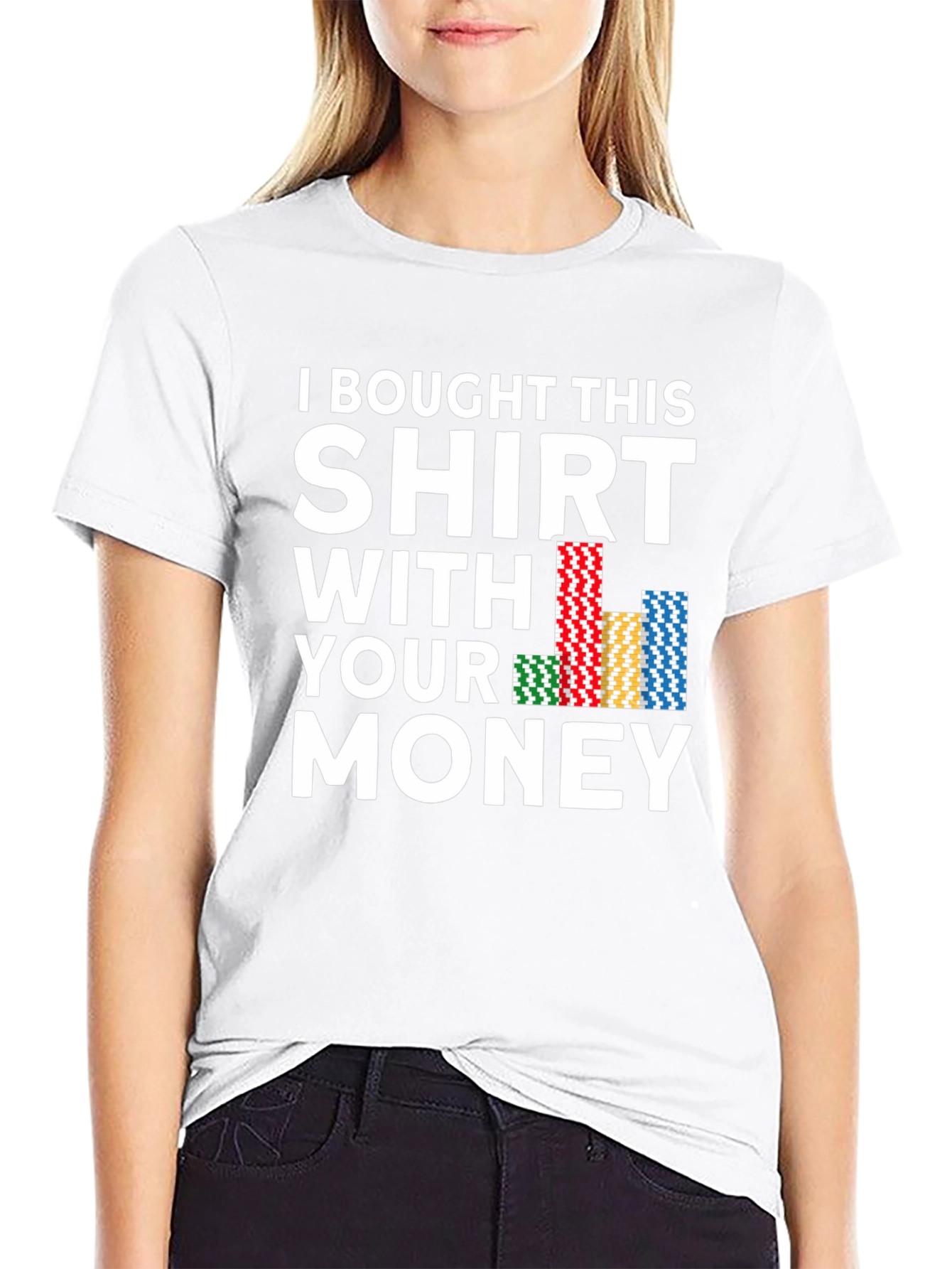 Poker Chips Funny Graphic T-Shirt