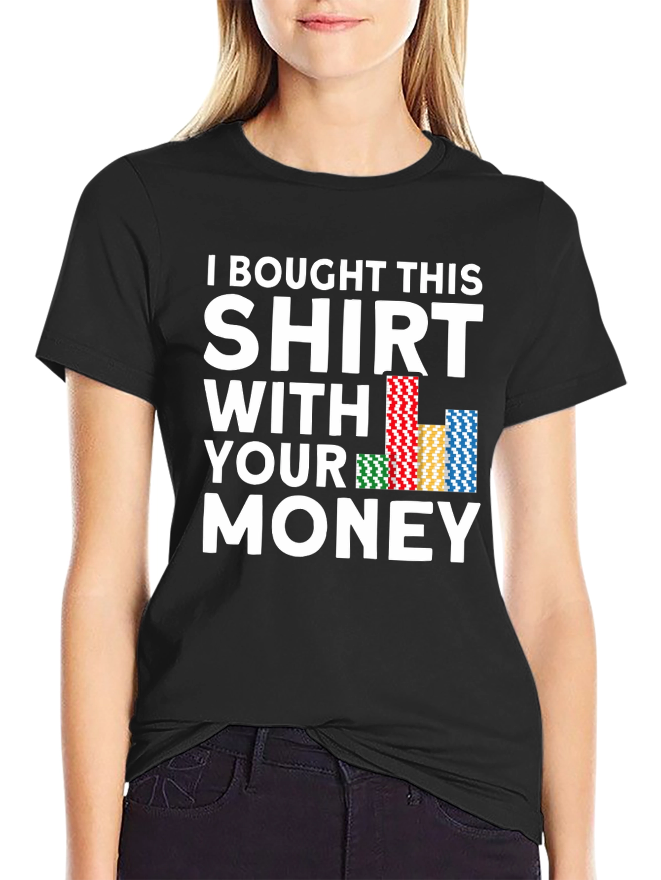 Poker Chips Funny Graphic T-Shirt