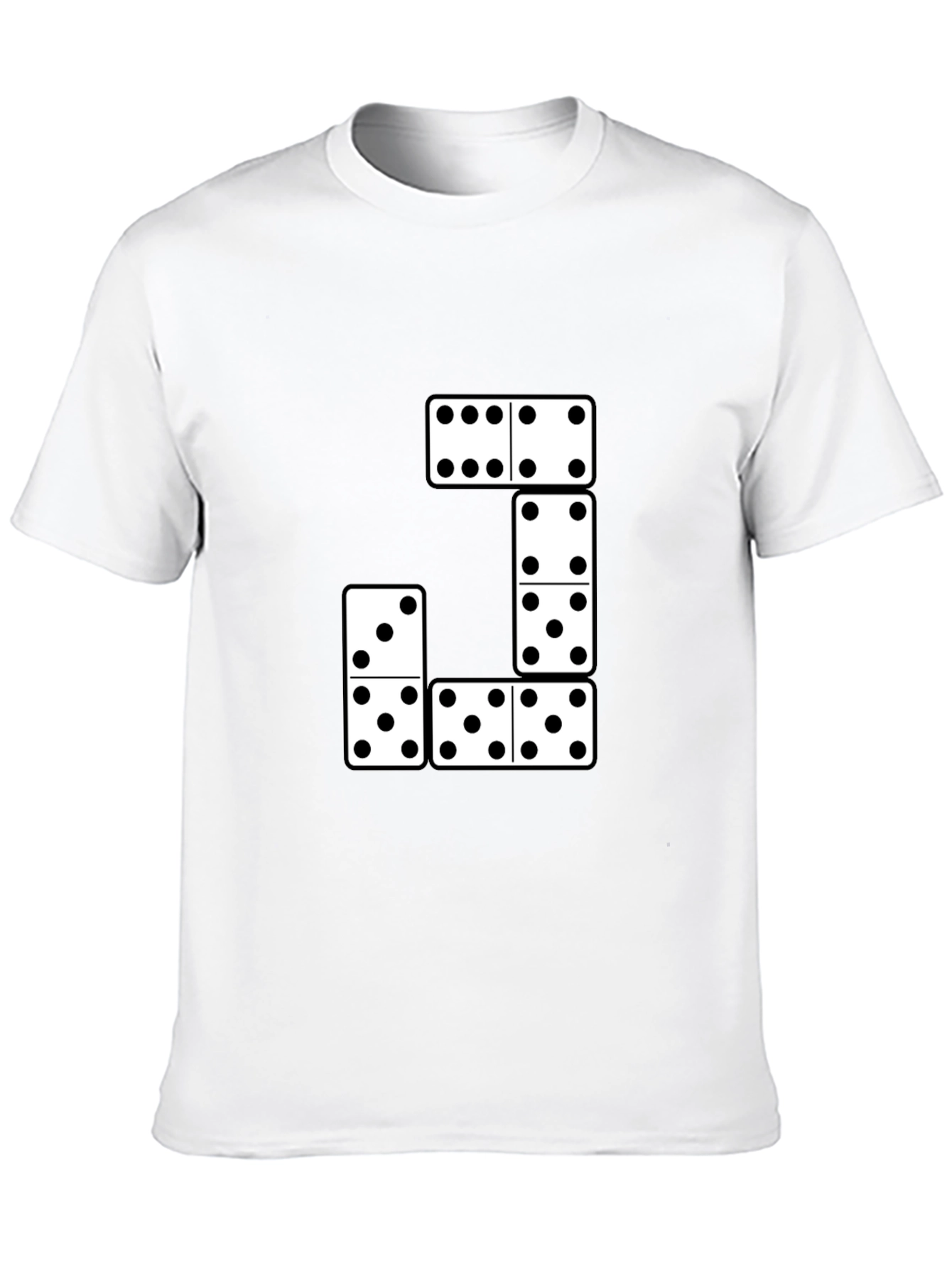 Domino T-Shirt - Black Cotton Blend Tee