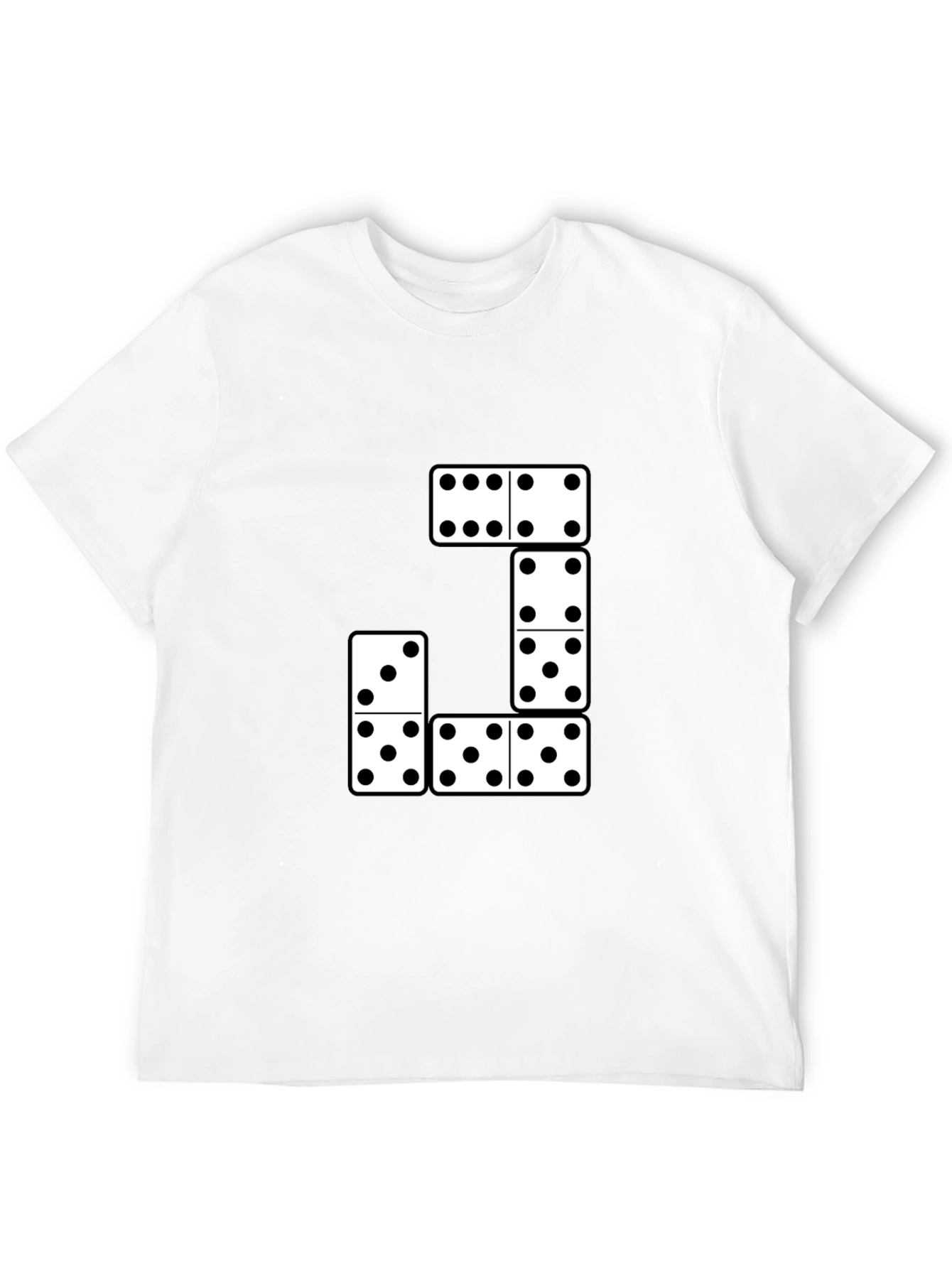 Domino T-Shirt - Black Cotton Blend Tee