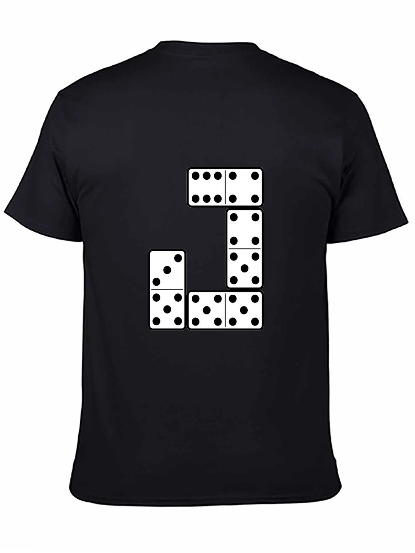 Domino T-Shirt - Black Cotton Blend Tee