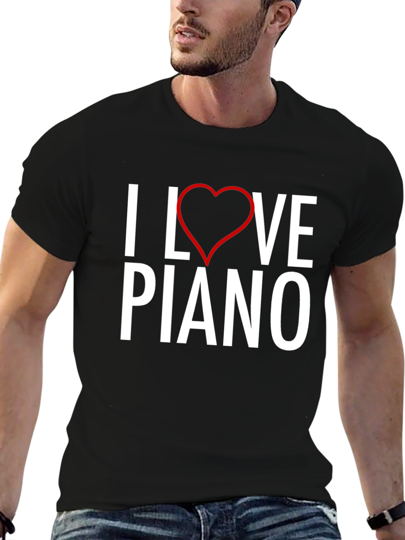 I Love Piano T-Shirt - Music Lover Tee