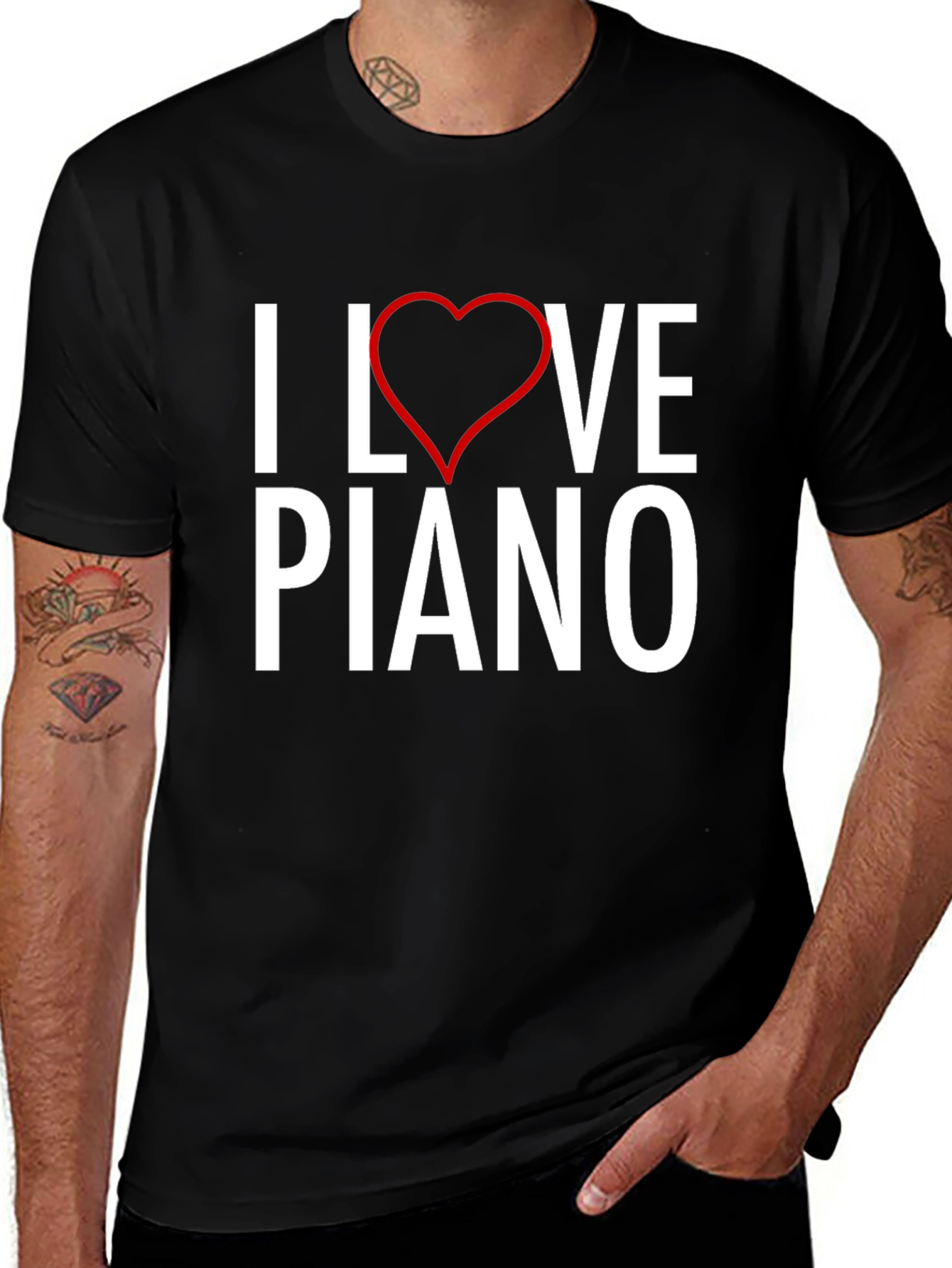 I Love Piano T-Shirt - Music Lover Tee