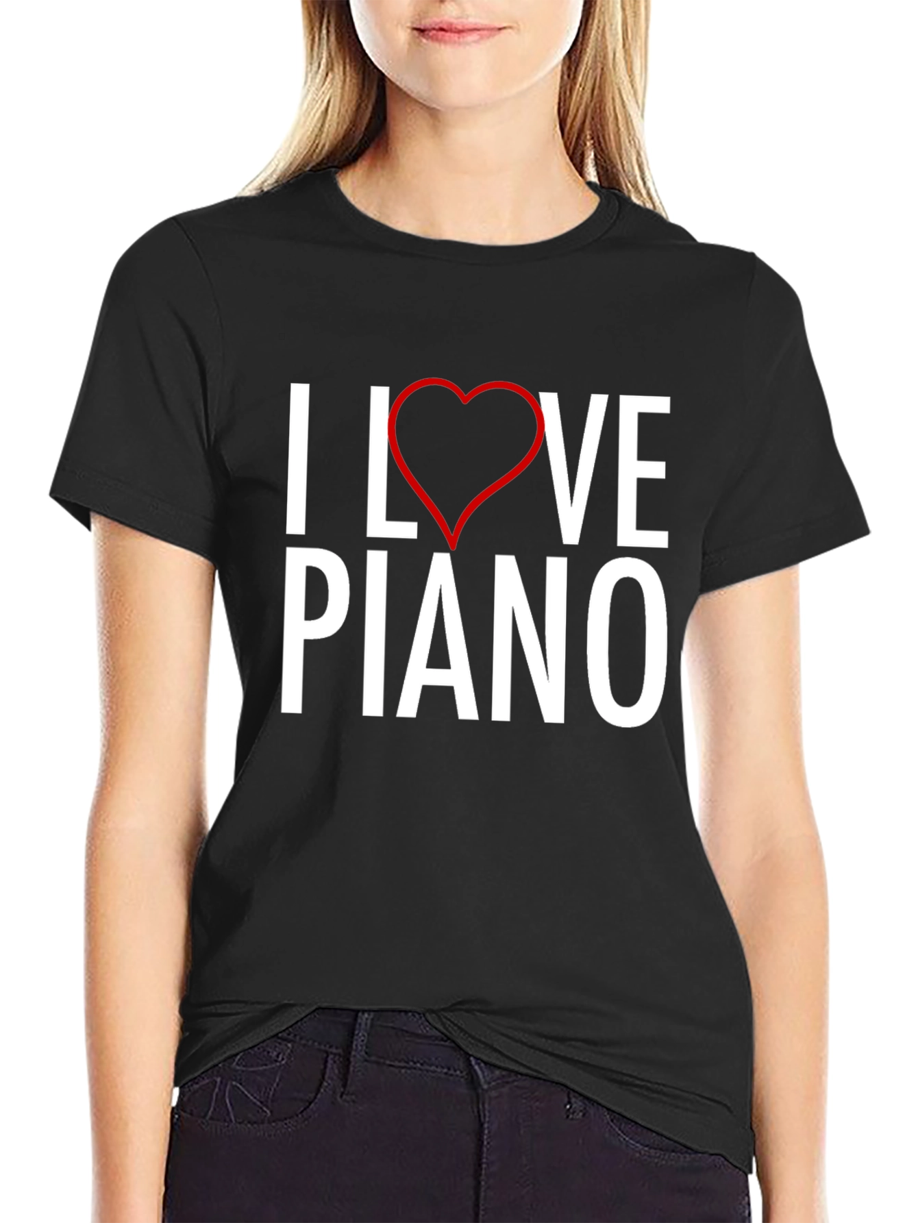I Love Piano T-Shirt - Music Lover Tee