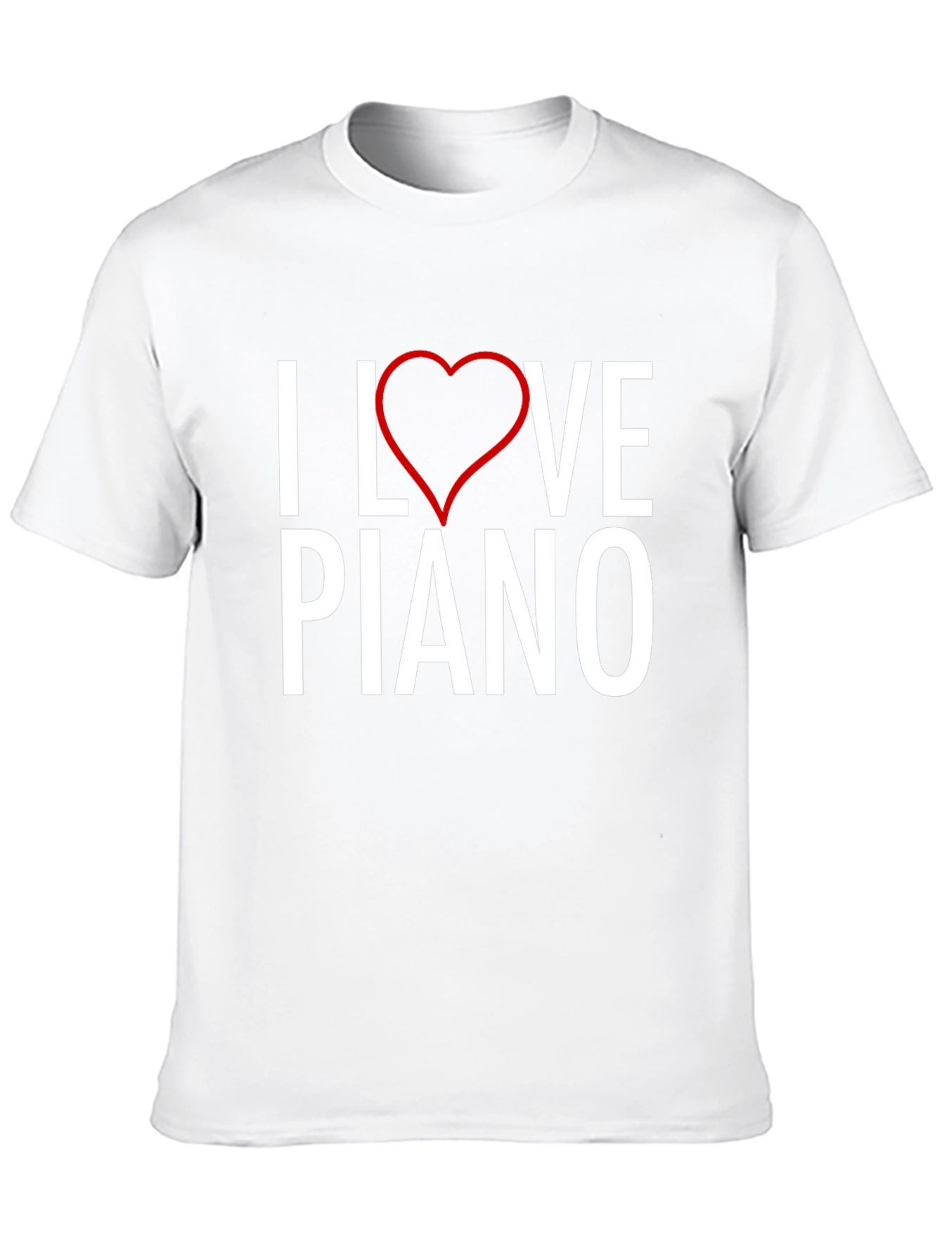 I Love Piano T-Shirt - Music Lover Tee