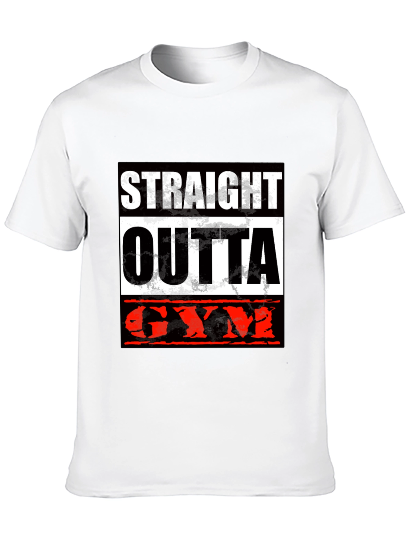 Straight Outta Gym Black T-Shirt