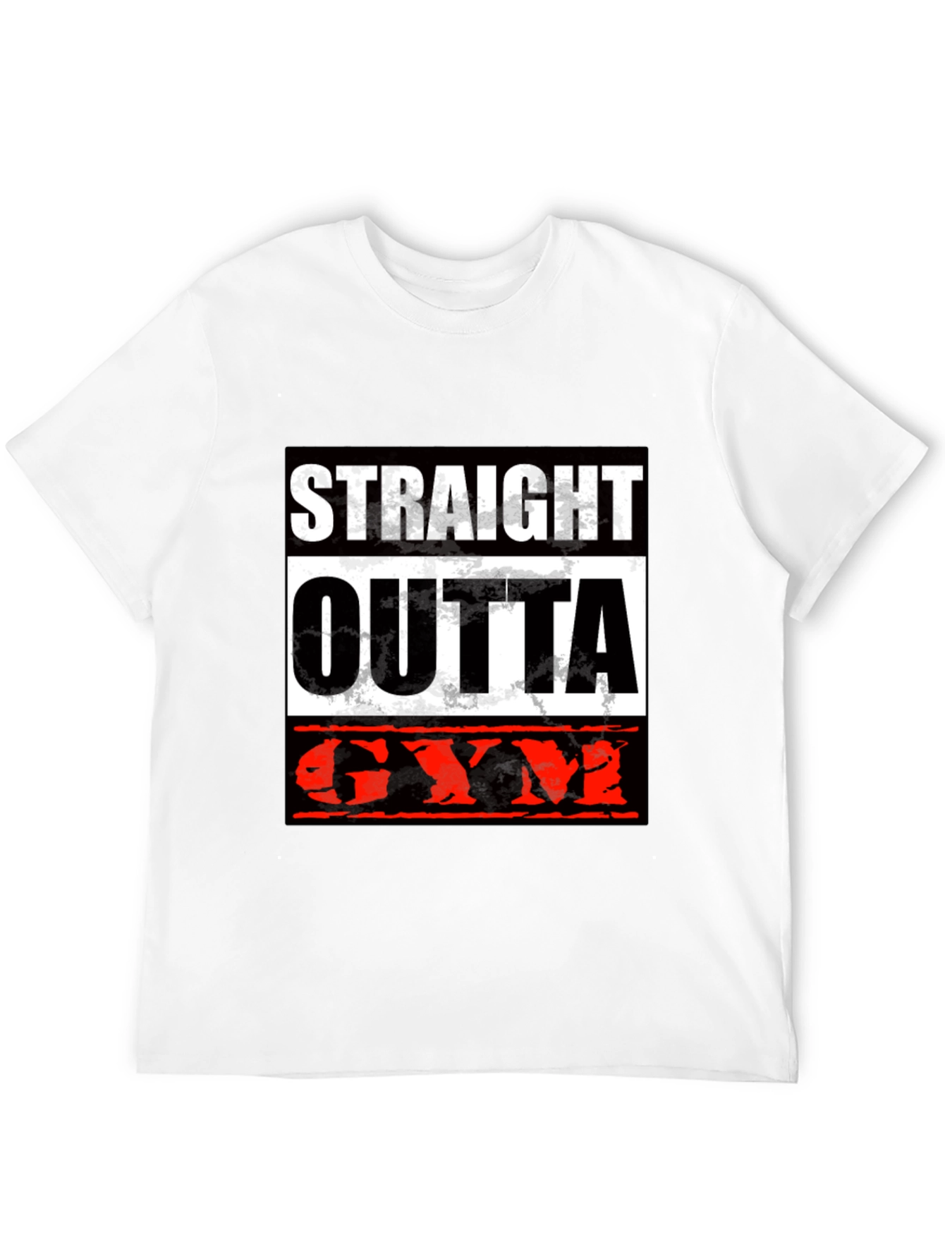 Straight Outta Gym Black T-Shirt