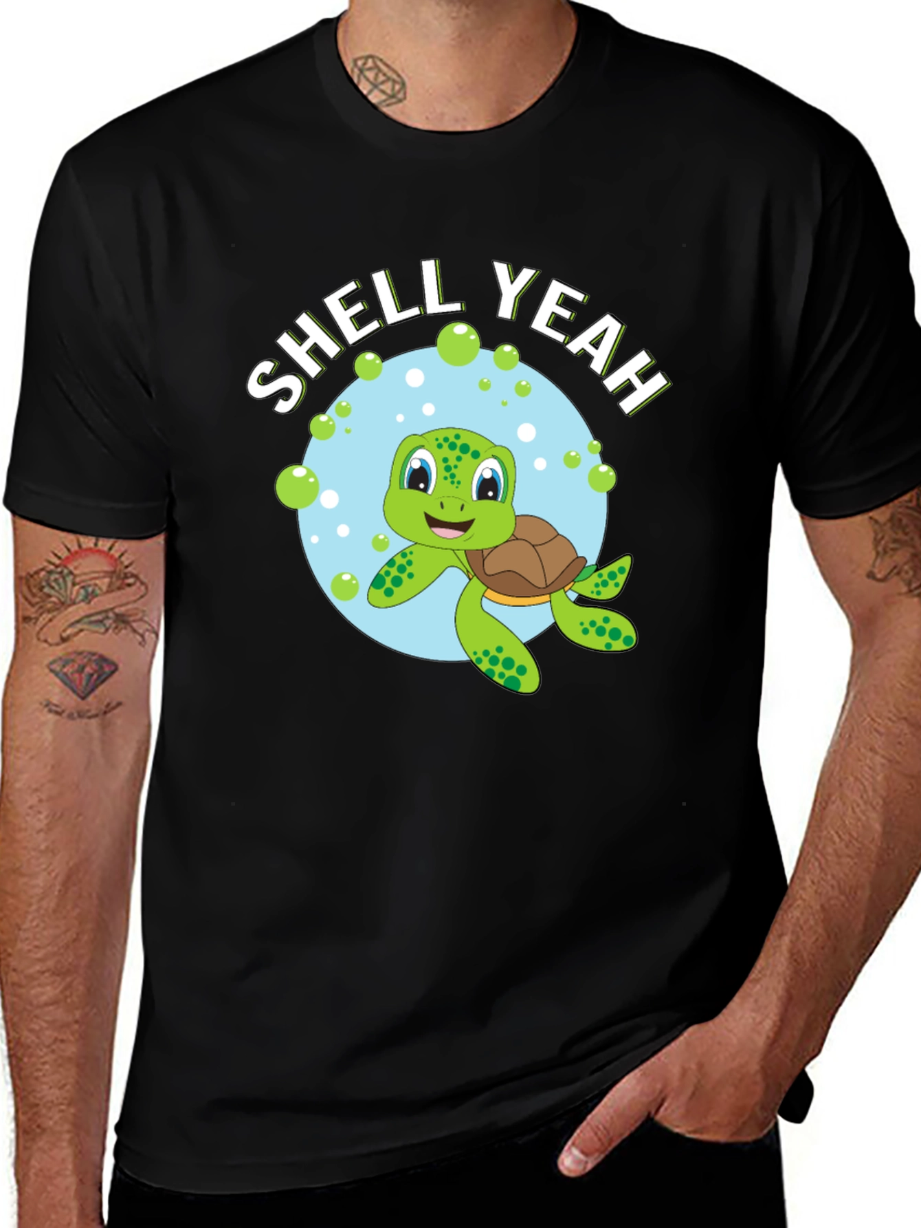 Shell Yeah! Turtle Graphic Tee - Fun Animal T-Shirt